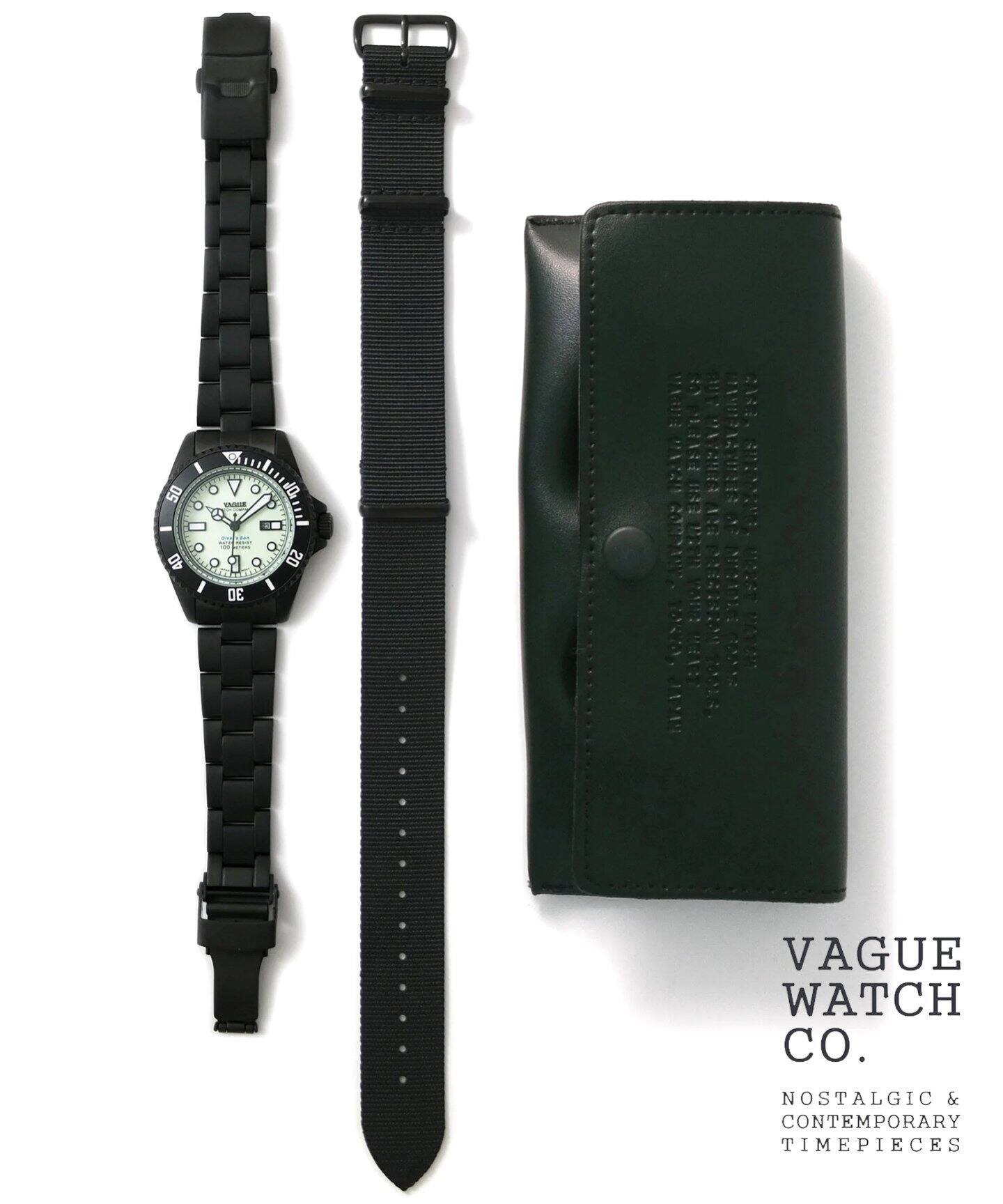 VAGUE WATCH CO. / ヴァーグウォッチ】Divers Son Black Luminous 