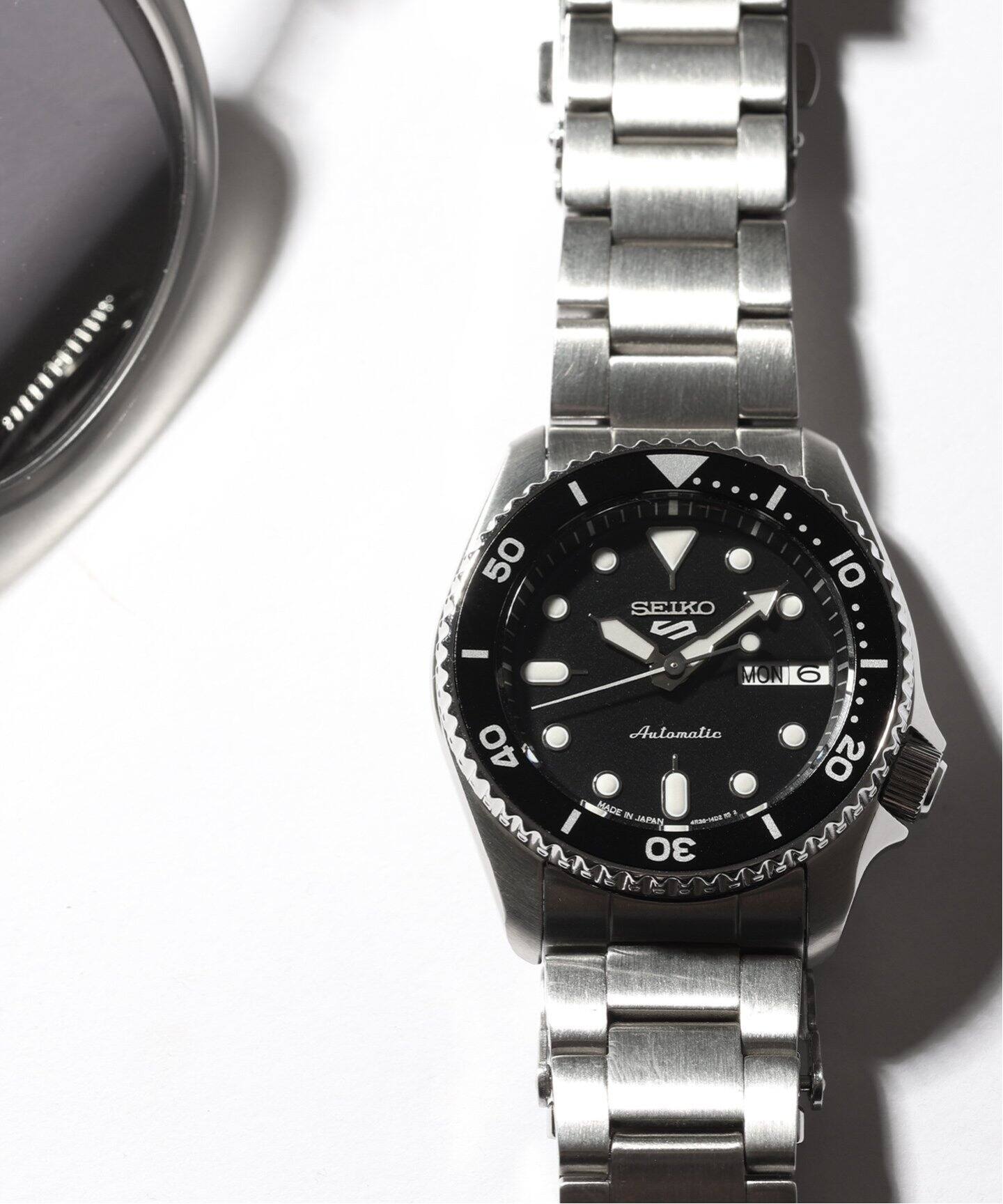 SEIKO / セイコー】5 SPORTS SBSA225 Black dial Mid size（新品 