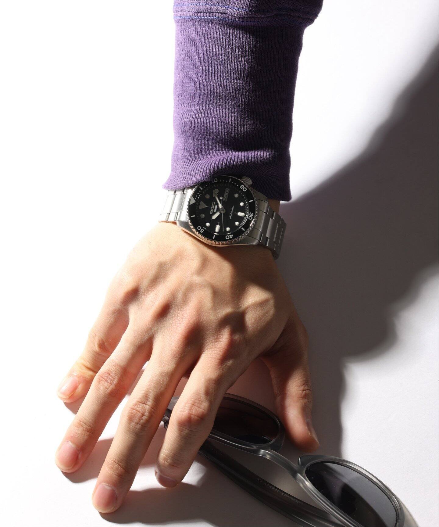 SEIKO / セイコー】5 SPORTS SBSA225 Black dial Mid size（新品 