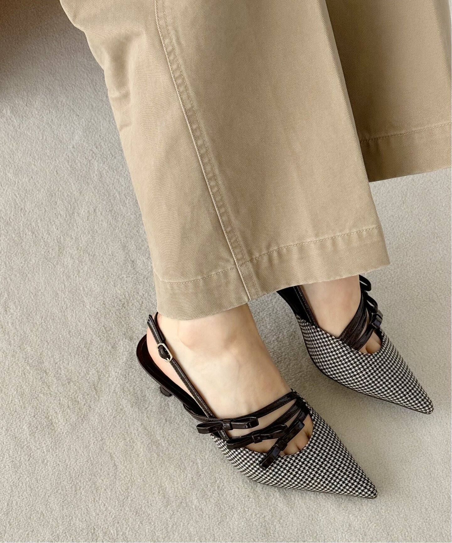 WEB限定》Le decore / ル デコレ 5cm lady ribbonパンプス