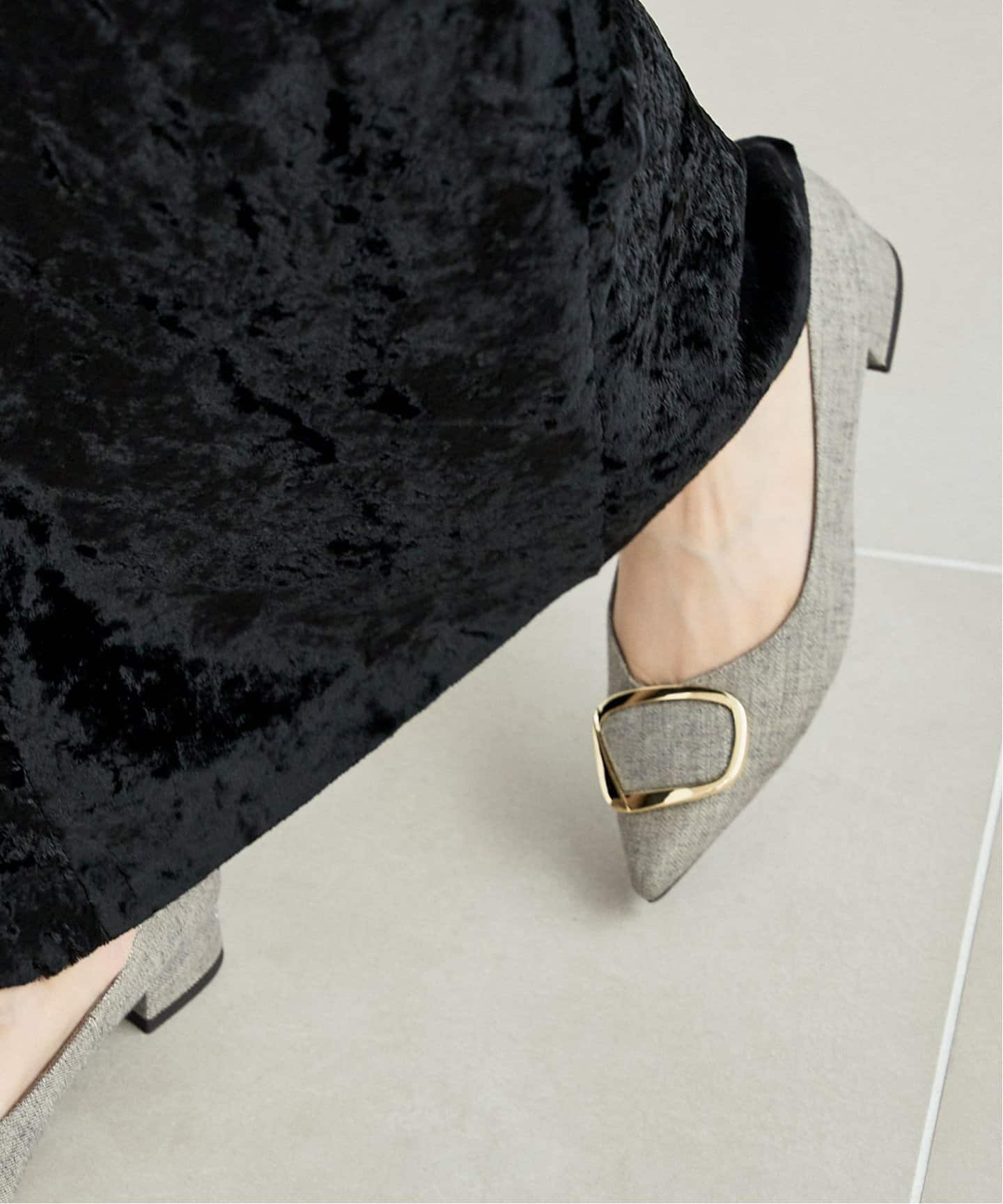 3cmポインテッドニュアンスバックルパンプス（パンプス）｜LE TALON