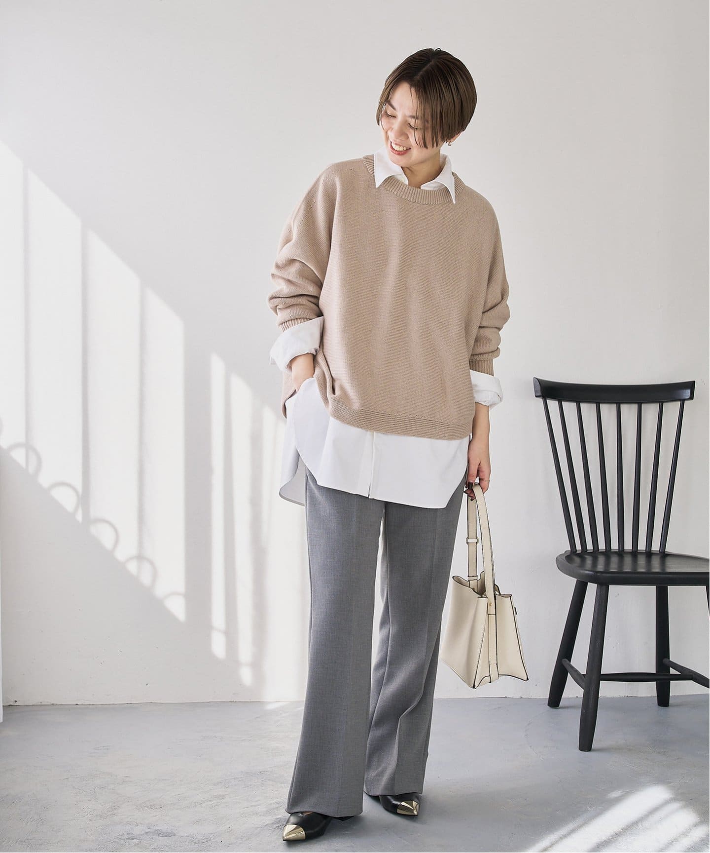 ルタロン 東原妙子 別注ポインテッドコンビストラップパンプス 24 3way TAEKO HIGASHIHARA×LE TALON 3cmポインテッドコンビストラップ
