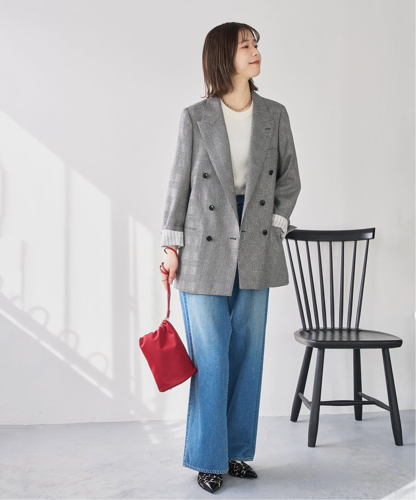 TAEKO HIGASHIHARA×LE TALON 3cmポインテッドコンビストラップ