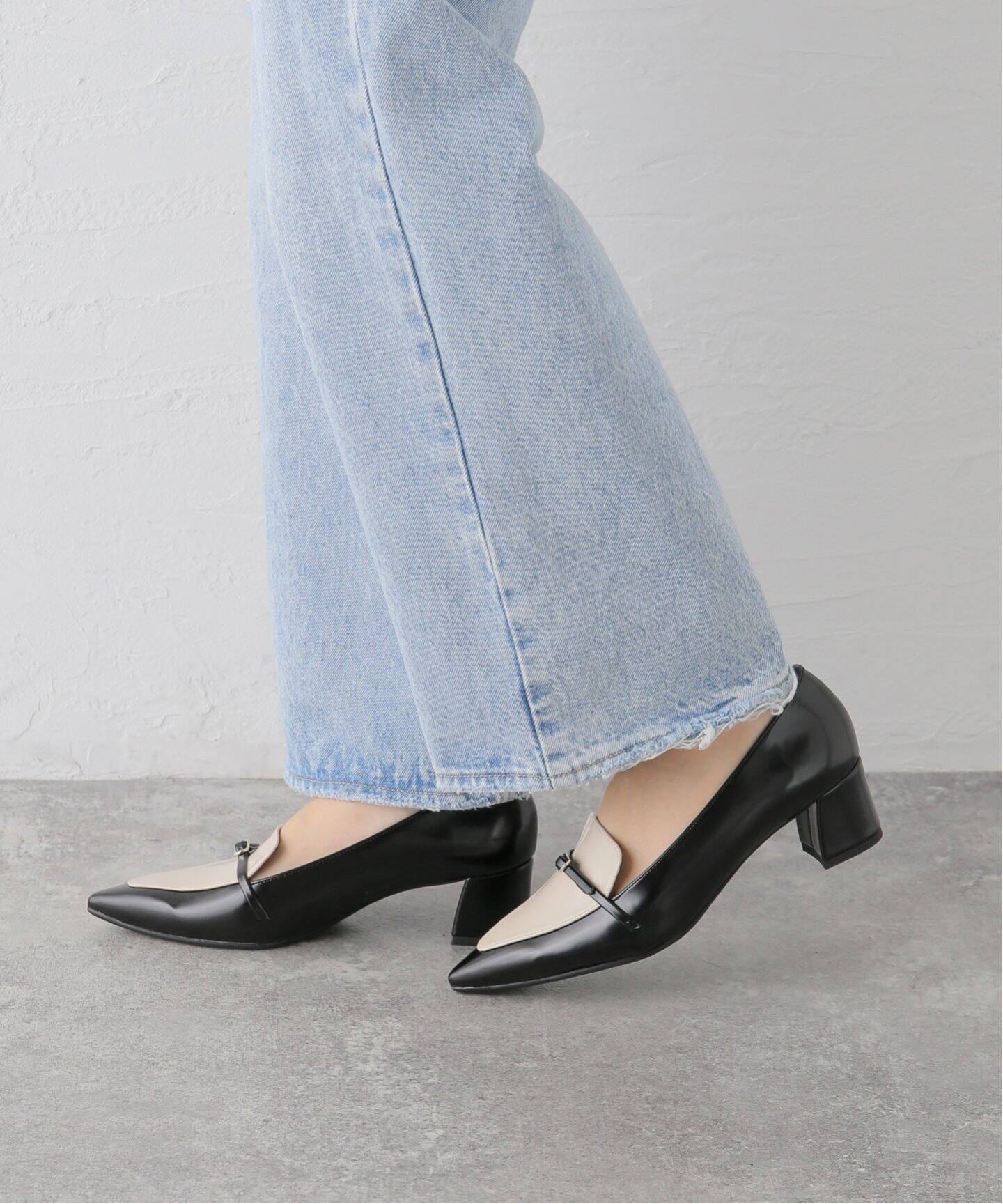 4.5cmポインテッドローファーパンプス（パンプス）｜LE TALON（ル 