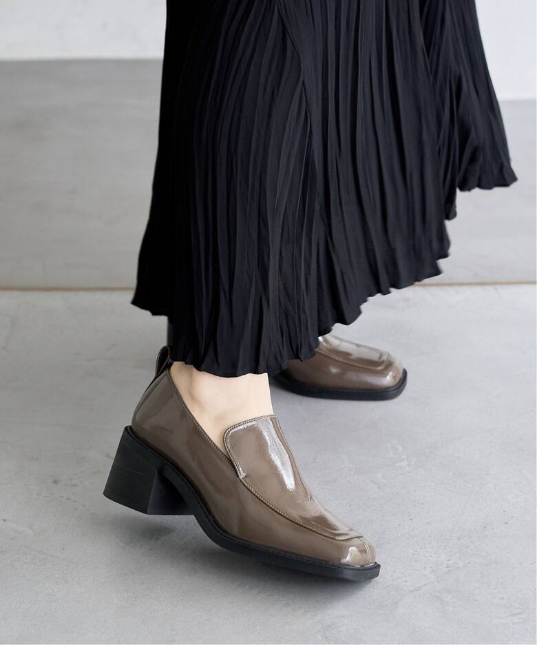 TAEKO HIGASHIHARA×LE TALON 5.5cmワイドスクエアヒールローファー 