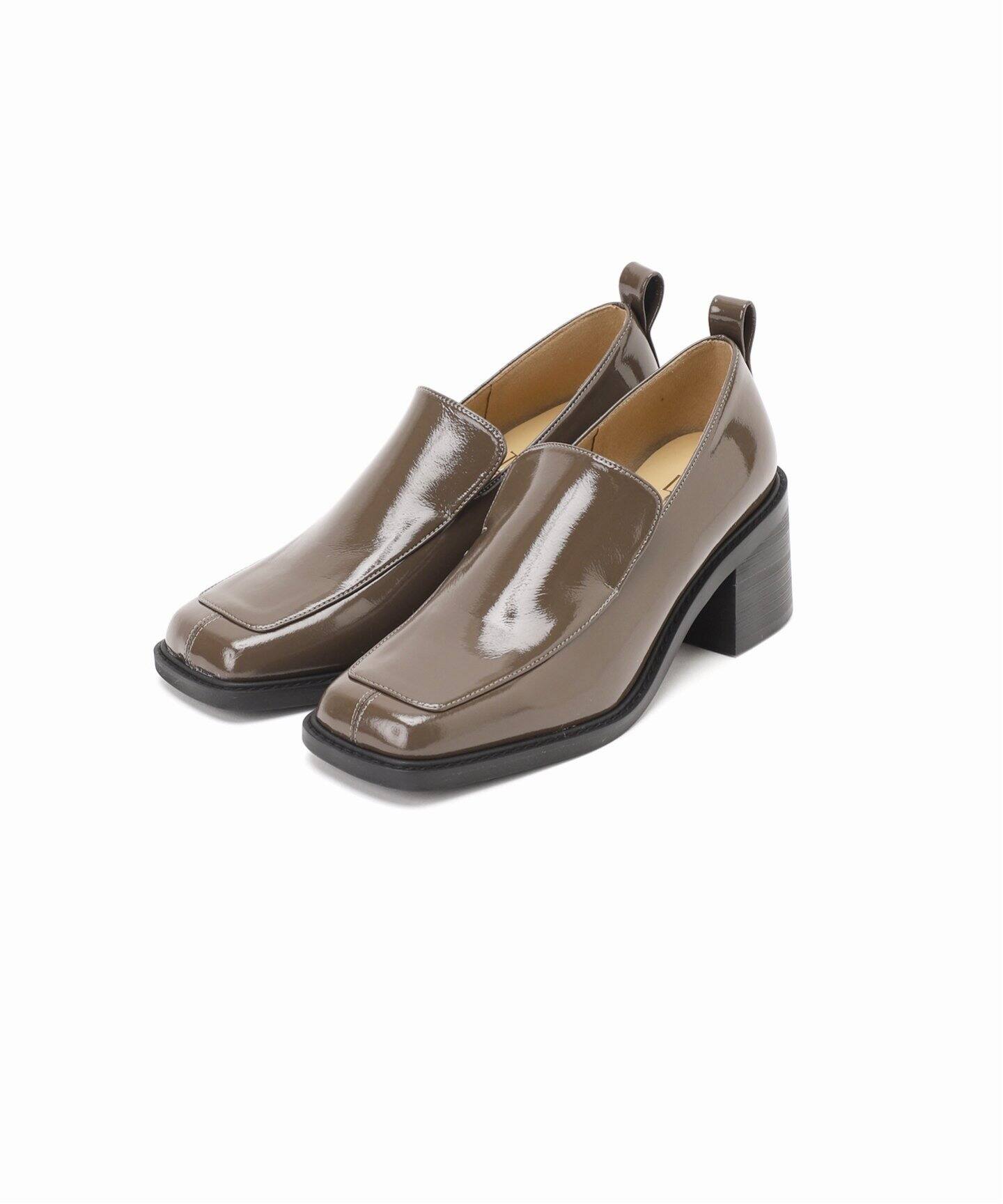 TAEKO HIGASHIHARA×LE TALON 5.5cmワイドスクエアヒールローファー 
