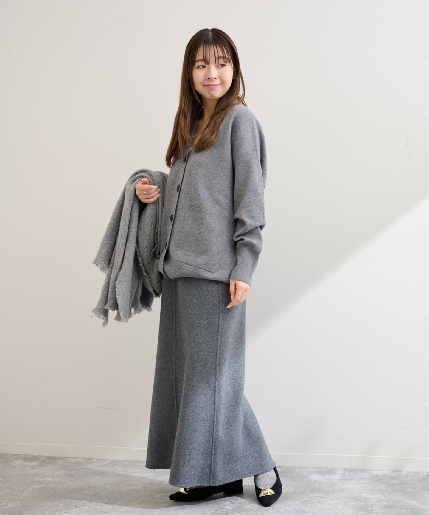 SH41◆新品◆Le Talonボリュームメタルモチーフフラット 23.0日本製 ボリュームメタルモチーフフラット（フラットシューズ）｜LE