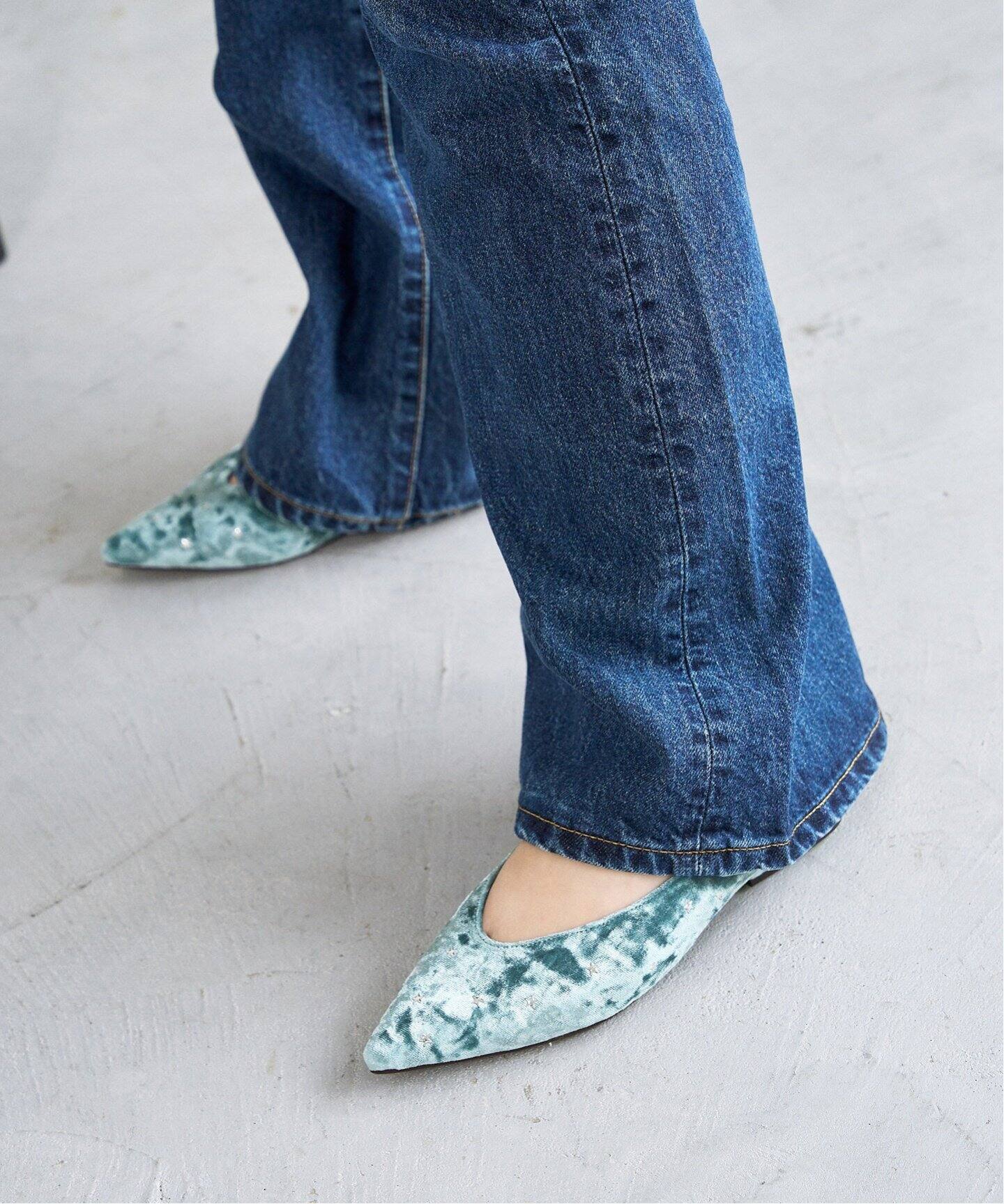 ポインテッドスタースタッズフラット（フラットシューズ）｜LE TALON  