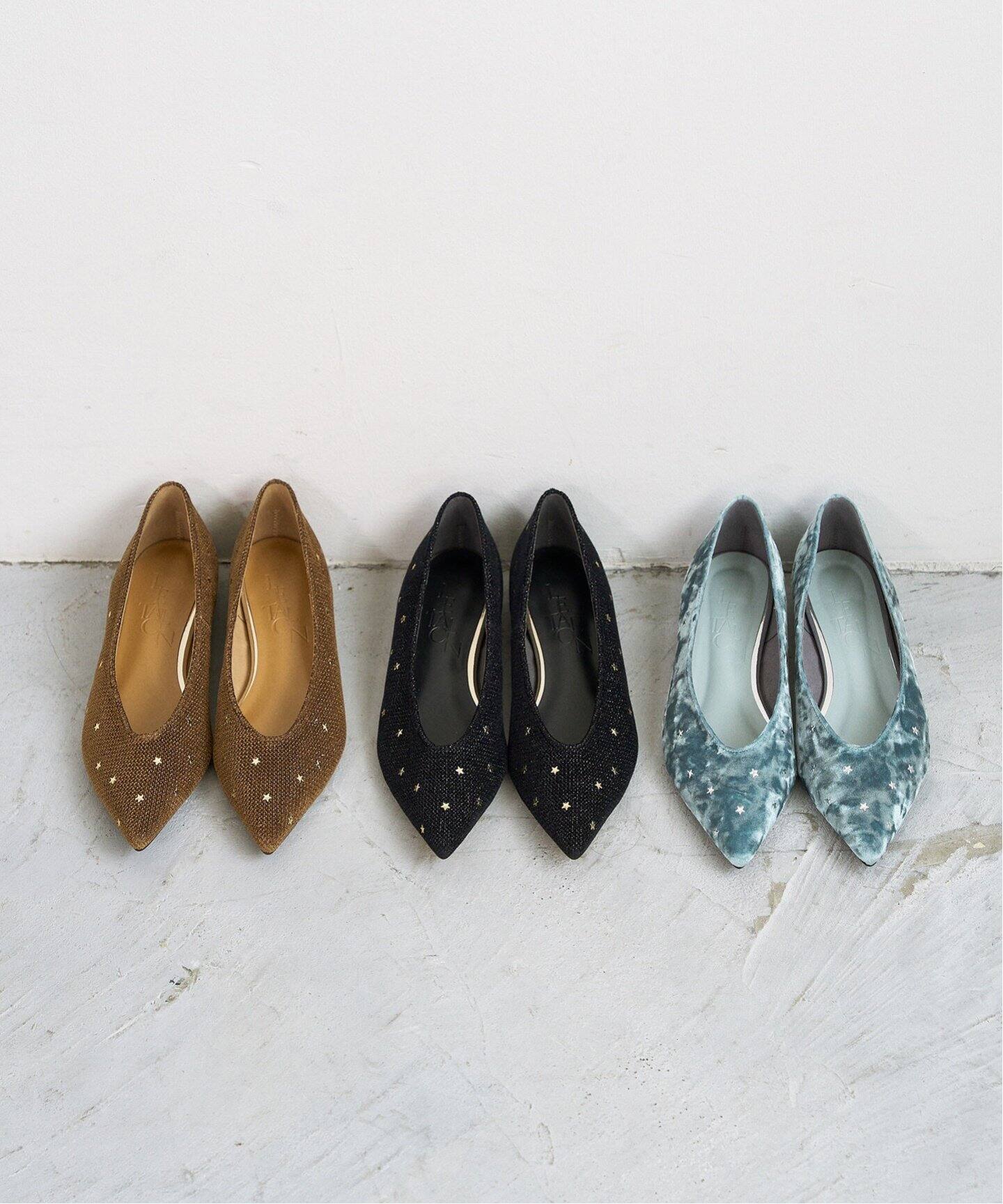 ポインテッドスタースタッズフラット（フラットシューズ）｜LE TALON  