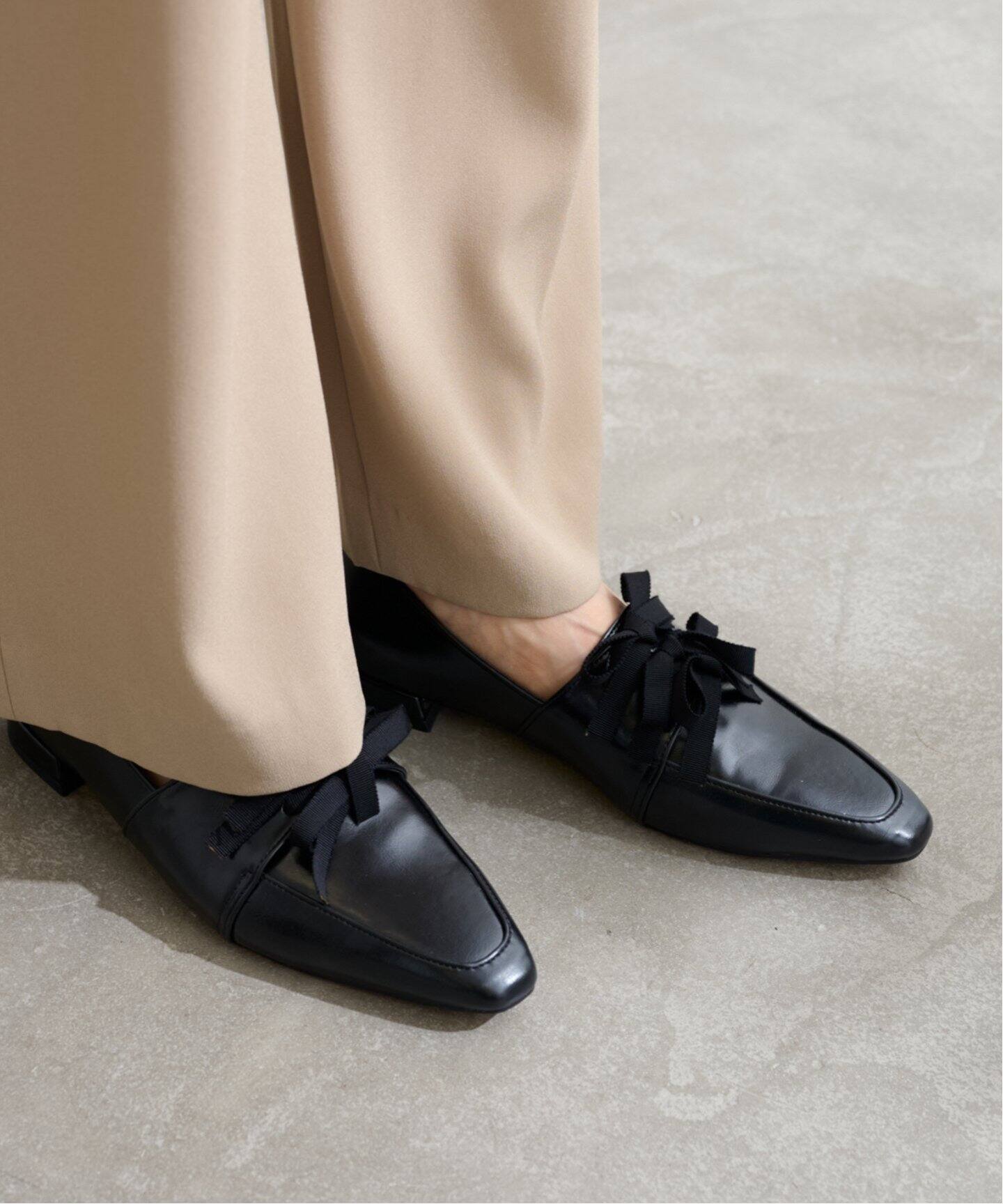 ルルゲッタ 本革シューズ （Leur Getter / 本革リボンシューズ | 高価  