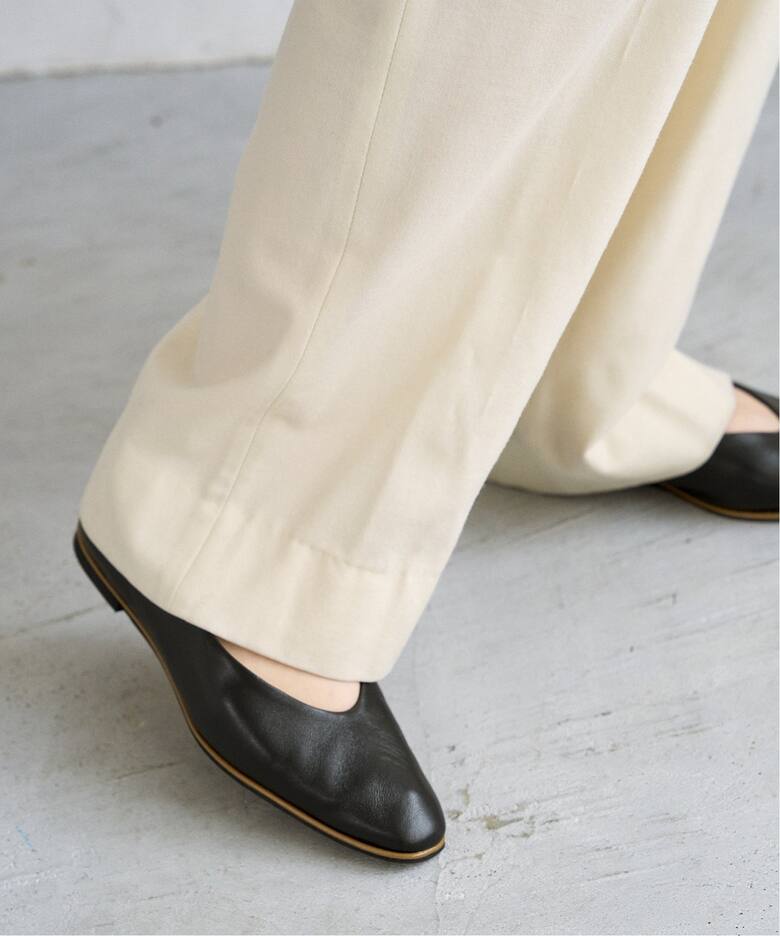 追加》レザーUカットフラット（フラットシューズ）｜LE TALON（ル  
