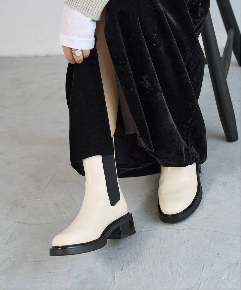 追加》レザーモールドチェルシーショートブーツ（ブーティ・ショート  