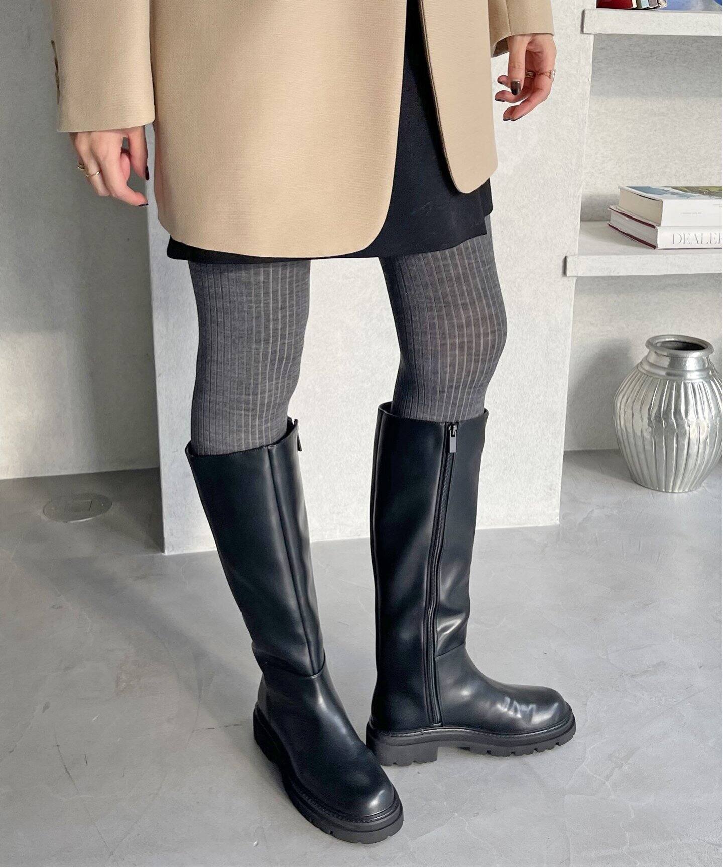 モールドトラックソールロングブーツ（ロングブーツ）｜LE TALON（ル