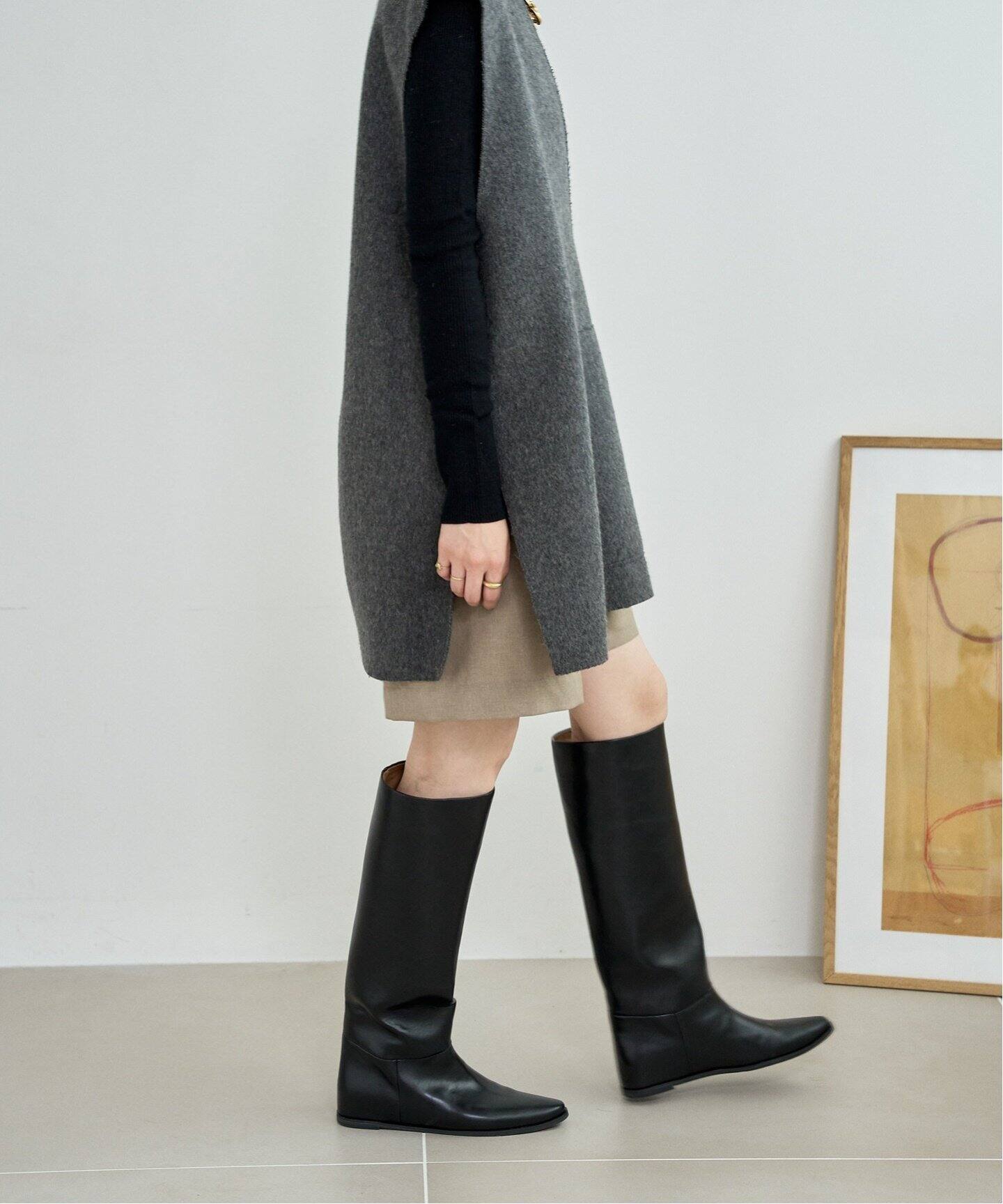 追加3》2cmワイドシャフトロングブーツ（ロングブーツ）｜LE TALON（ル  