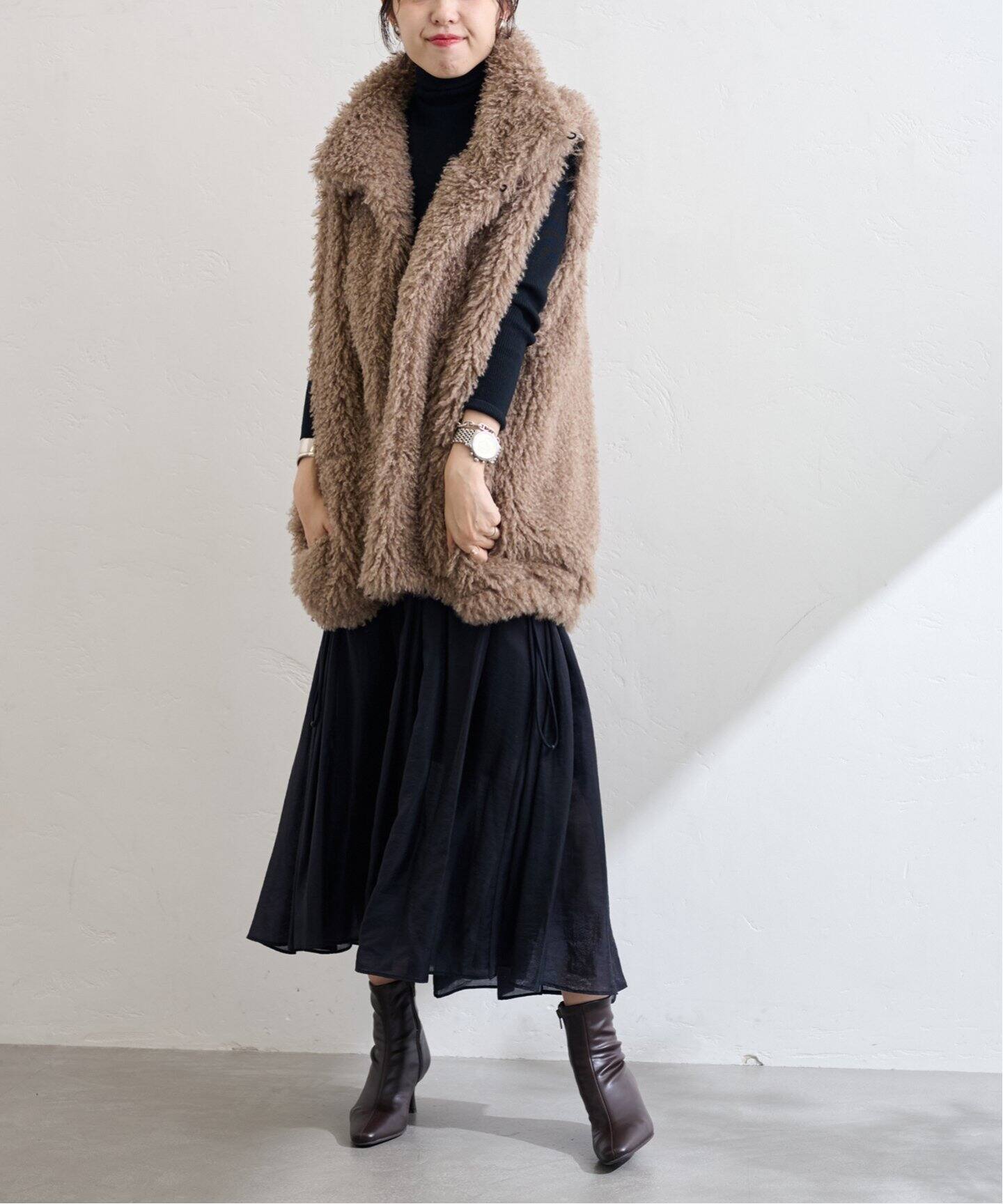 【お値下げ可】LETALON3cmフレンチスクエアフィットショートブーツ 黒 L 追加予約3》5cmスクエアフィットショートブーツ | ルタロン(LE TALON