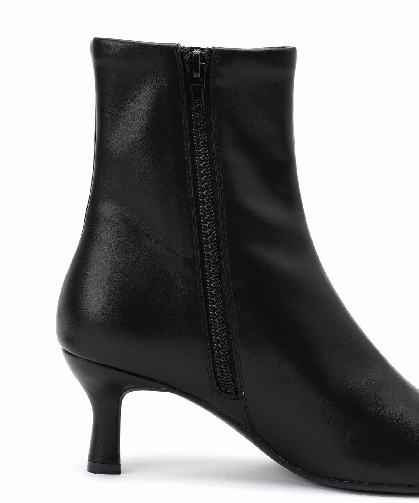 【お値下げ可】LETALON3cmフレンチスクエアフィットショートブーツ 黒 L LE TALON｜《追加》3cmフレンチスクエアフィットショートブーツ