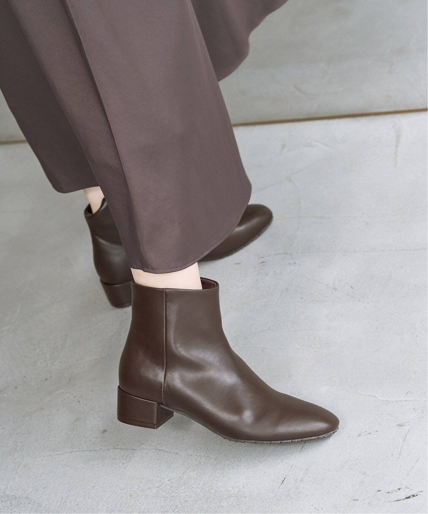3.5cmスクエアショートブーツ（ブーティ・ショートブーツ）｜LE TALON  