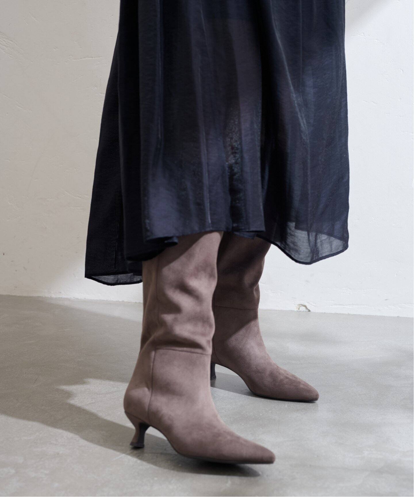 5cmワイドシャフトロングブーツ（ロングブーツ）｜LE TALON（ル タロン  