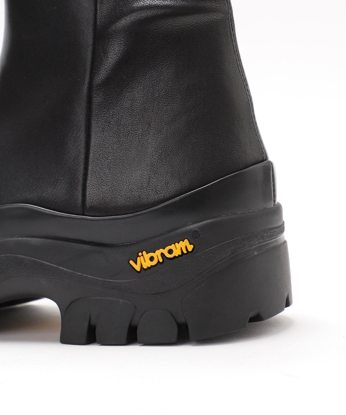 レザーVIBRAMソフトフィットショートブーツ（ブーティ・ショートブーツ 