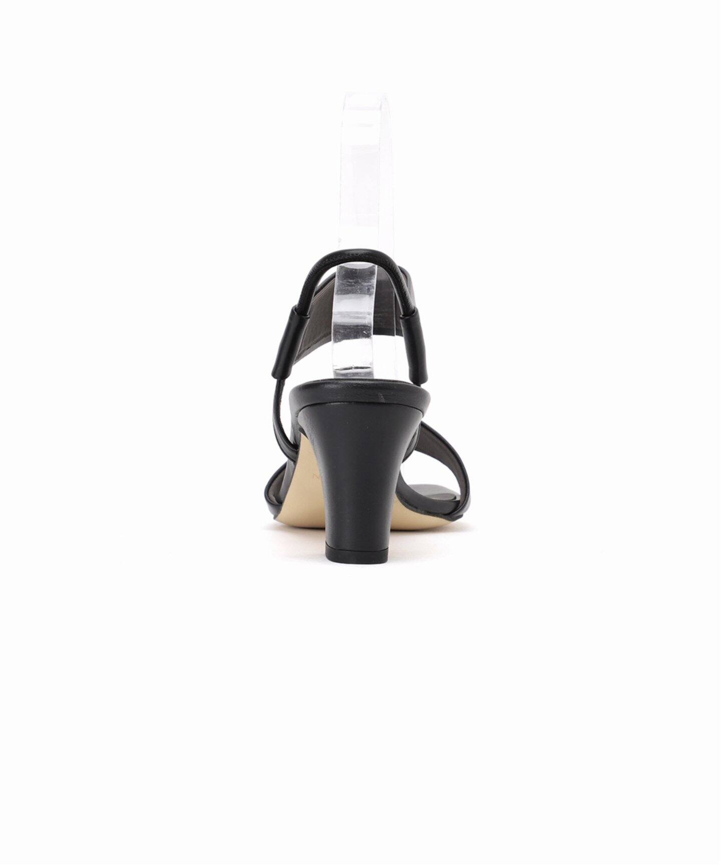 【美品】ルタロン 6センチゴムストラップサンダル黒SSサイズ 6cmゴムストラップサンダル（サンダル）｜LE TALON（ル タロン