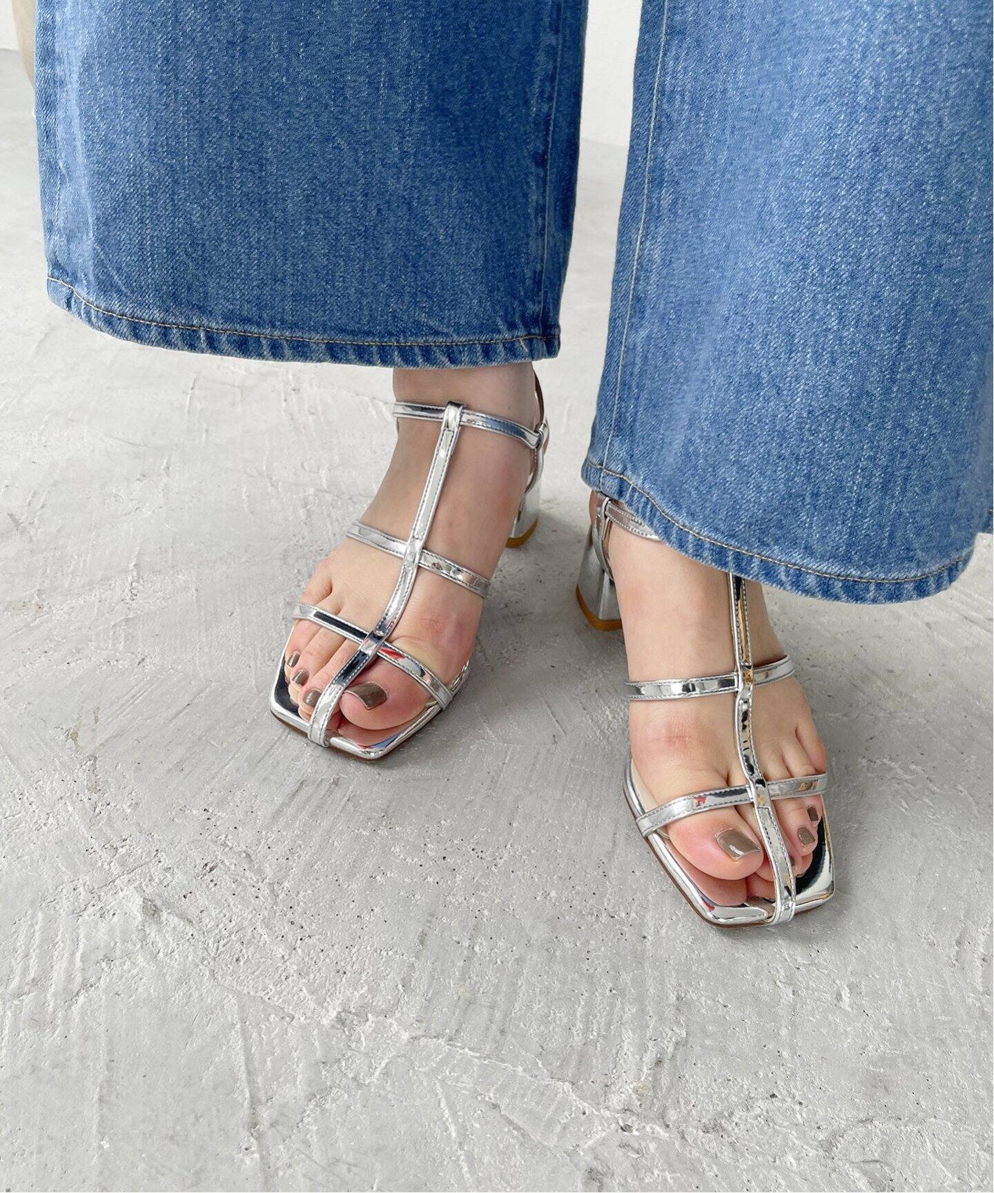 5cmダブルTストラップサンダル（サンダル）｜LE TALON（ル