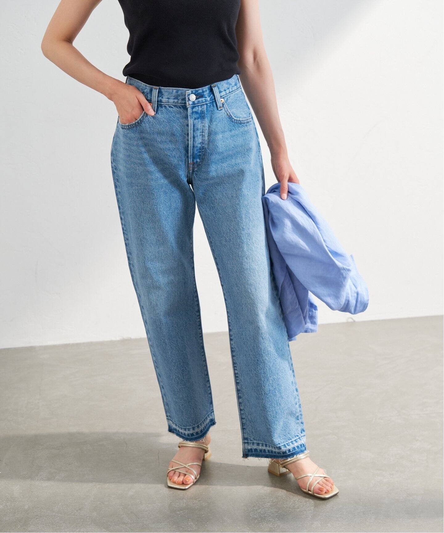 LE TALON SQUARE 2WAY SANDALS L ブラック