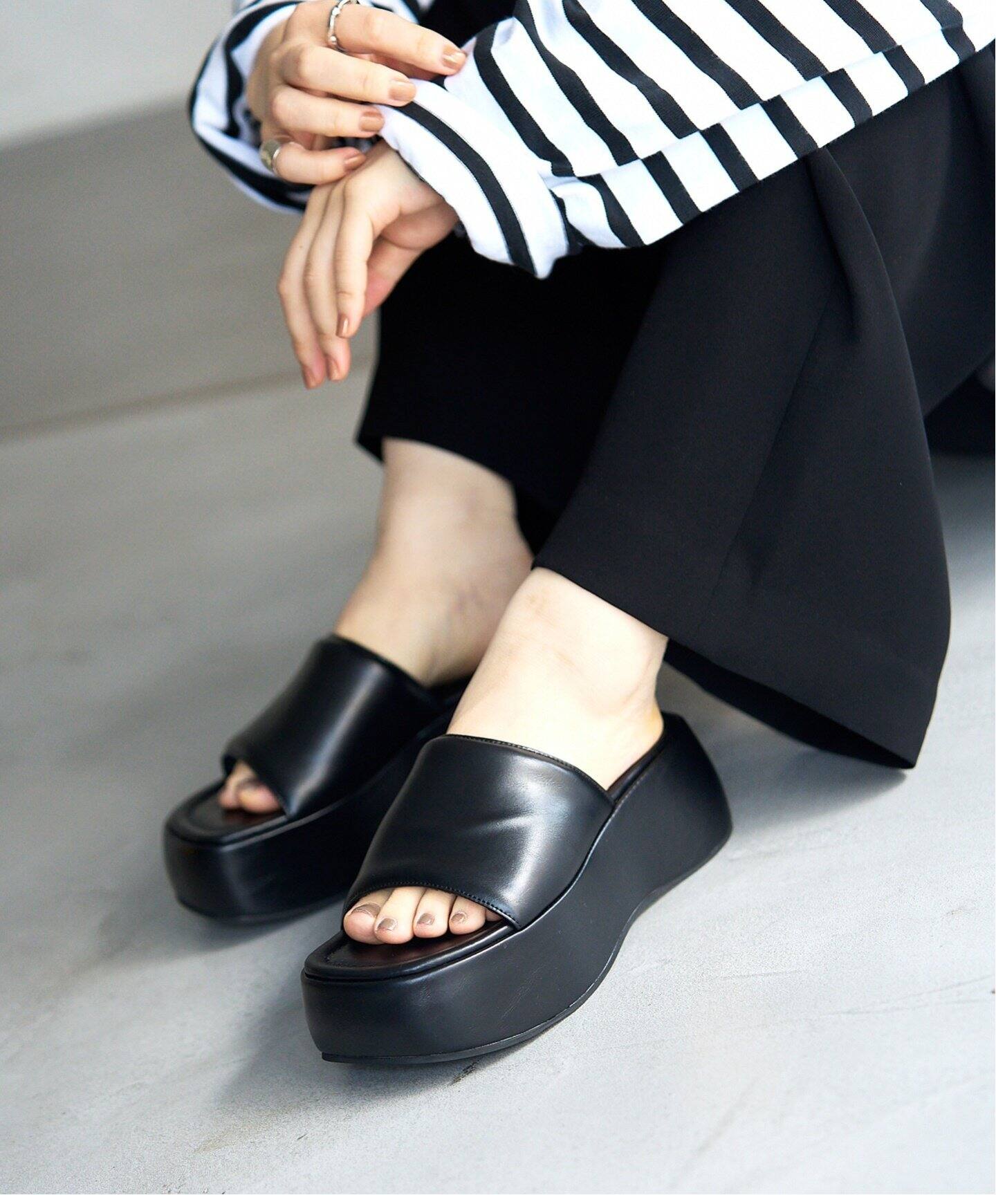 プラットフォームミュールサンダル（サンダル）｜LE TALON（ル タロン  