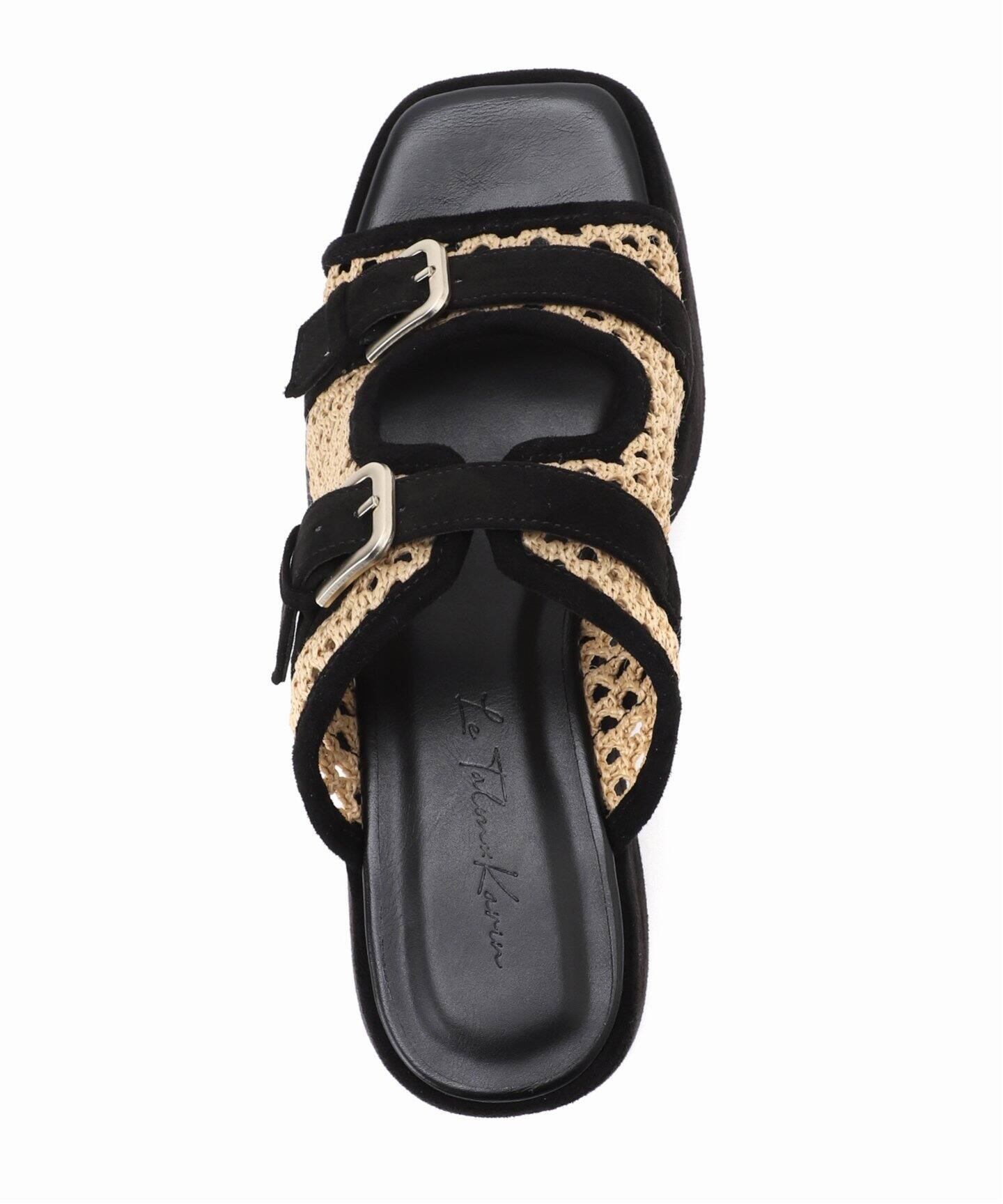 KARIN TAKUBO×LE TALON7.5cmWベルトミュールサンダル（サンダル）｜LE 