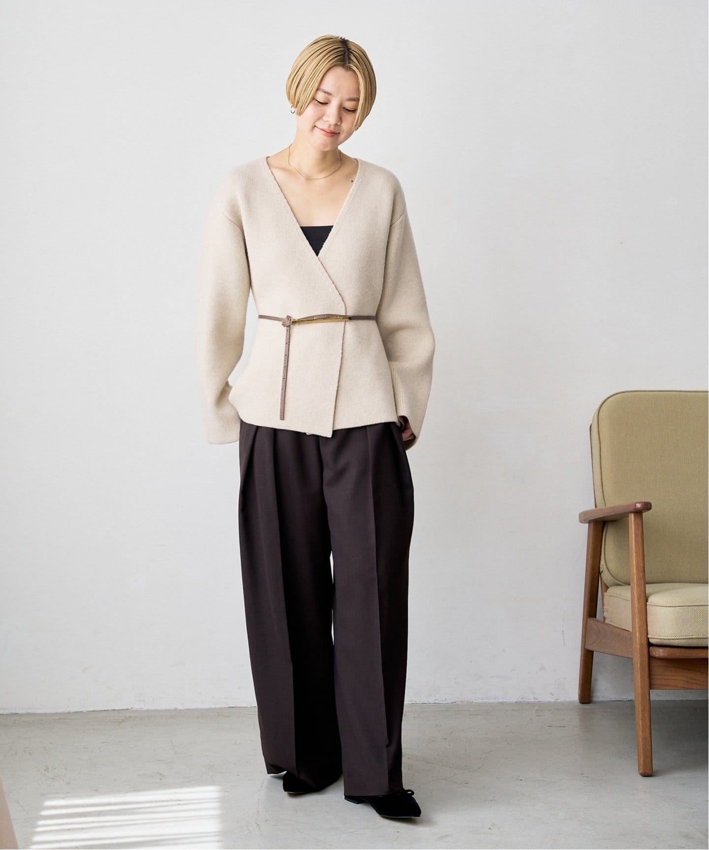 フレンチリボンオペラフラット（フラットシューズ）｜LE TALON（ル