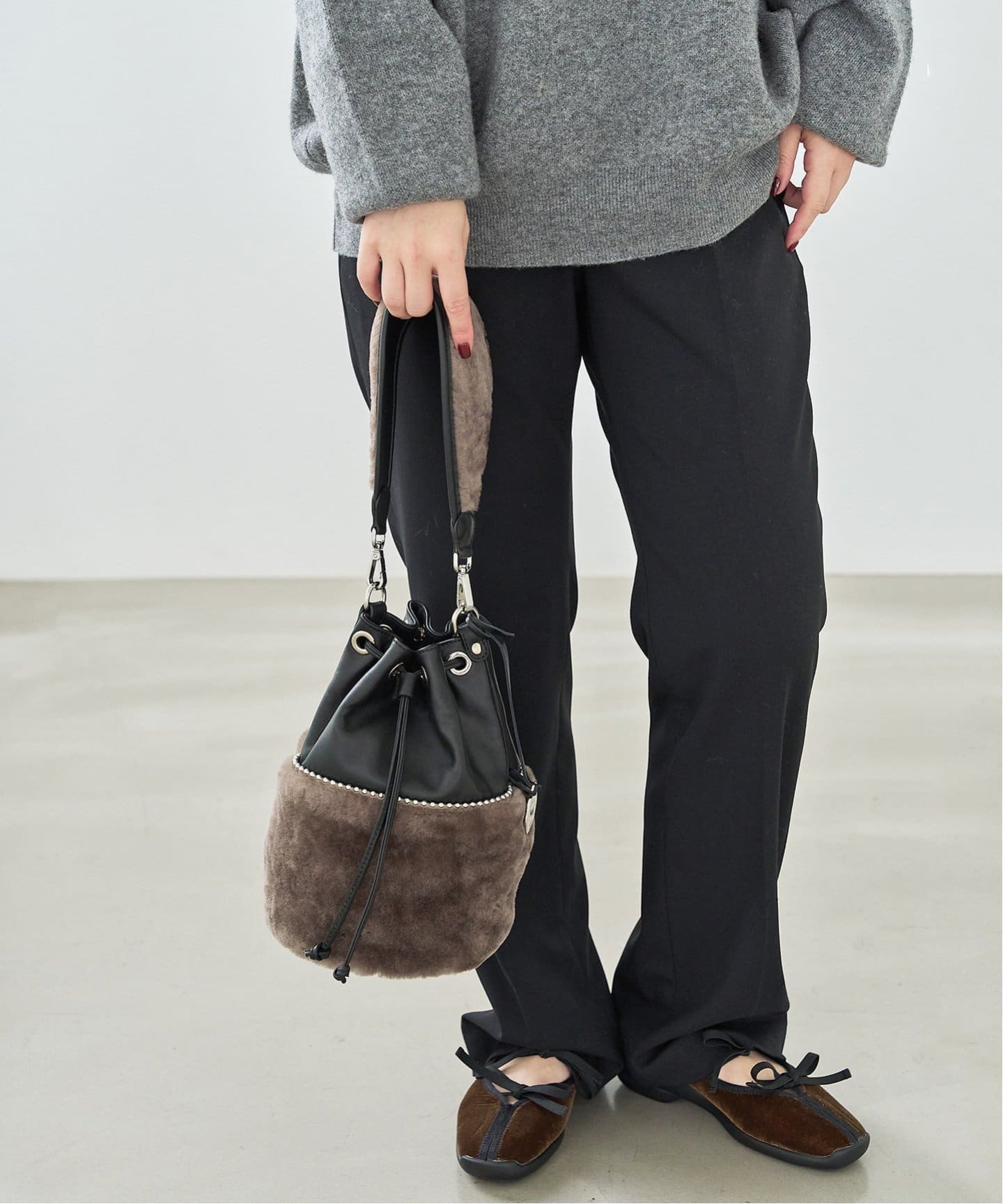 美品✨ LE TALON ルタロン Lダブルリボン バレリーナ フラットシューズ 追加2》Lダブルリボンバレリーナ（フラットシューズ）｜LE TALON