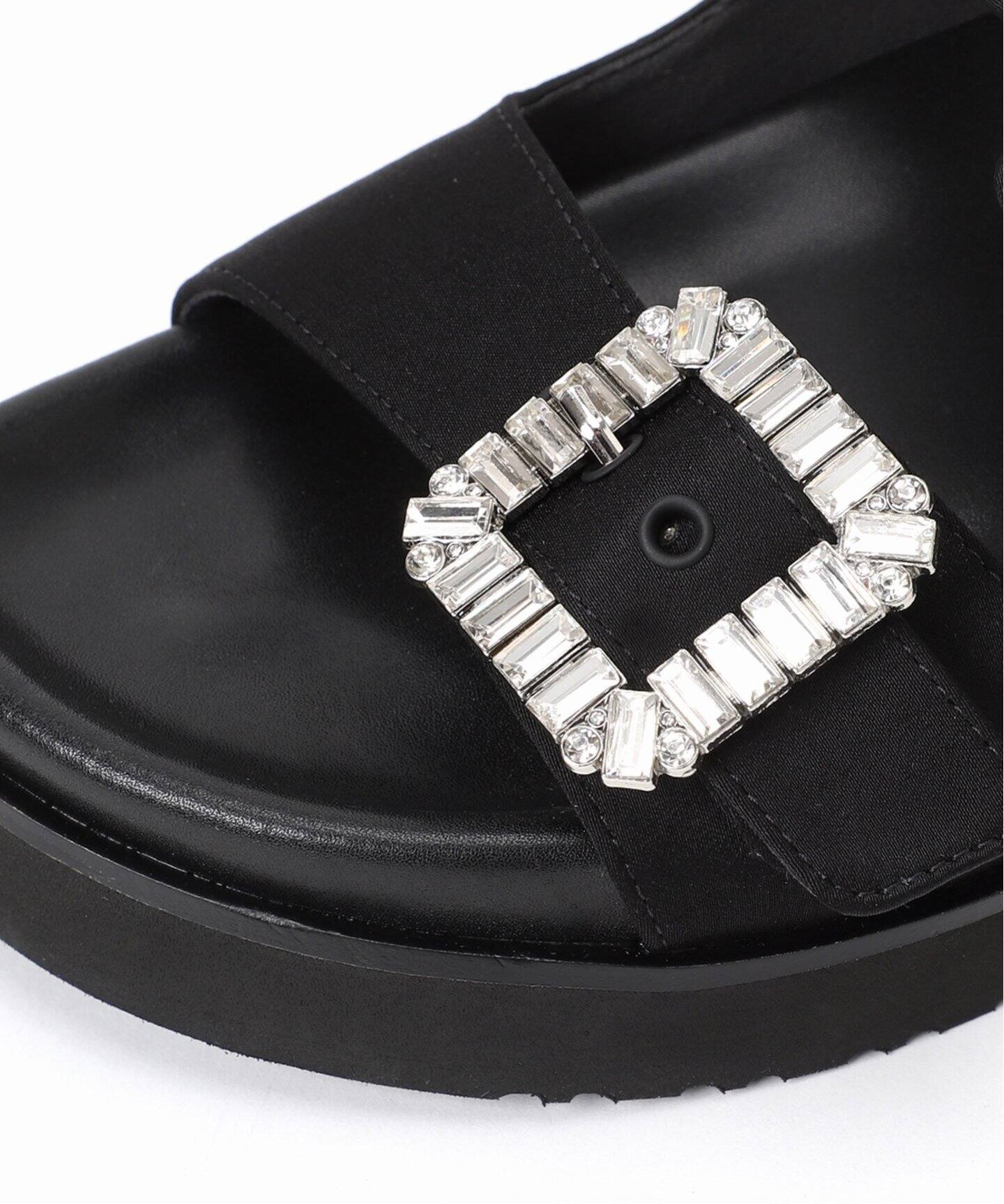 ビジューバックルWベルトサンダル（サンダル）｜LE TALON（ル タロン  