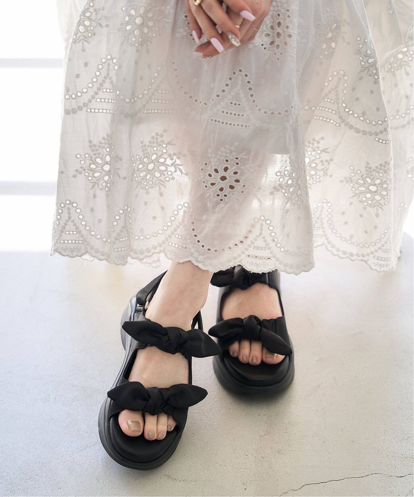 追加3》リボンスニーカーソールサンダル（サンダル）｜LE TALON（ル  