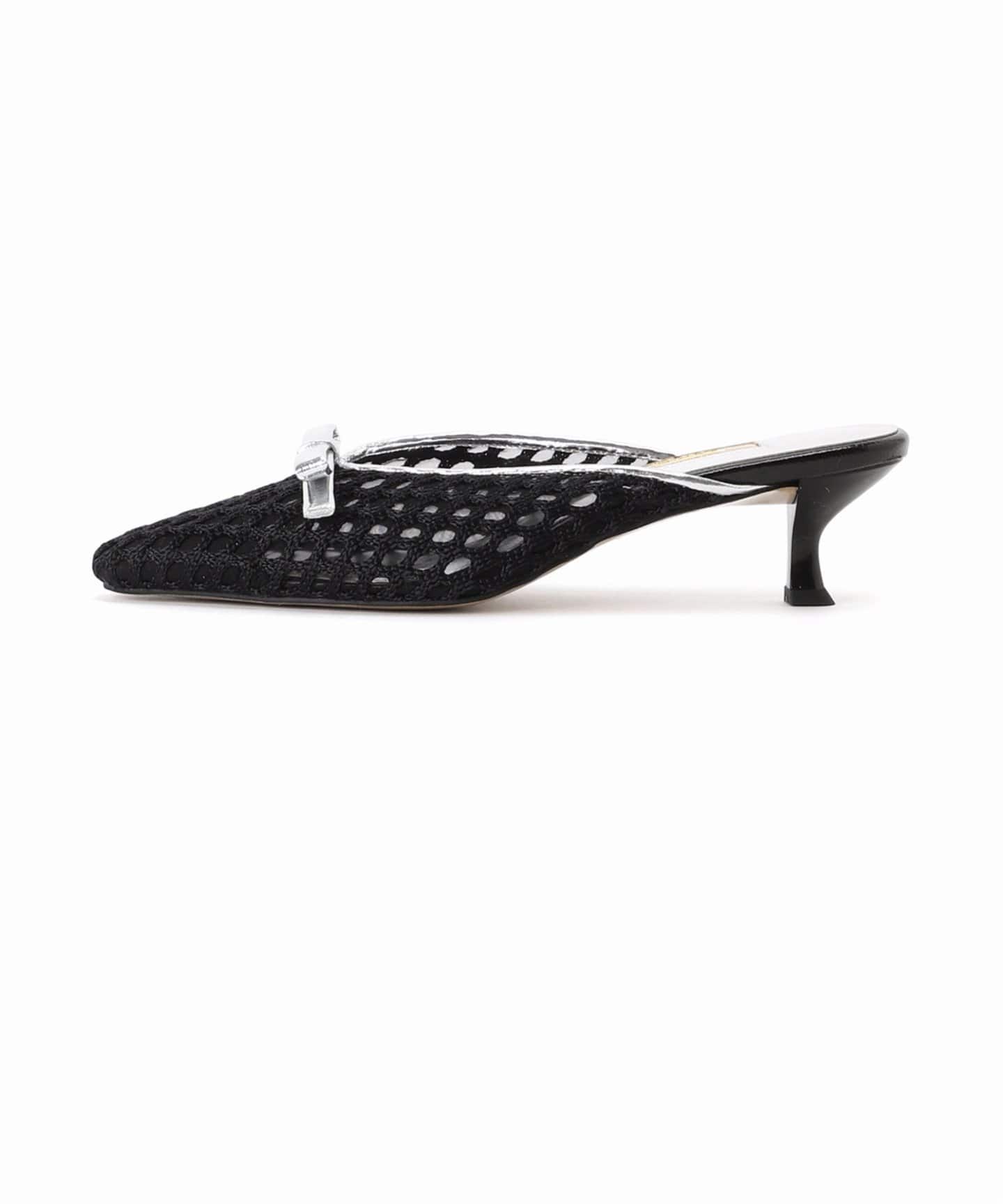 Ryoko！！LE TALON GRISE メッシュ ミュール パンプス GRISE 4.5cmメッシュリボンミュール（その他シューズ）｜LE