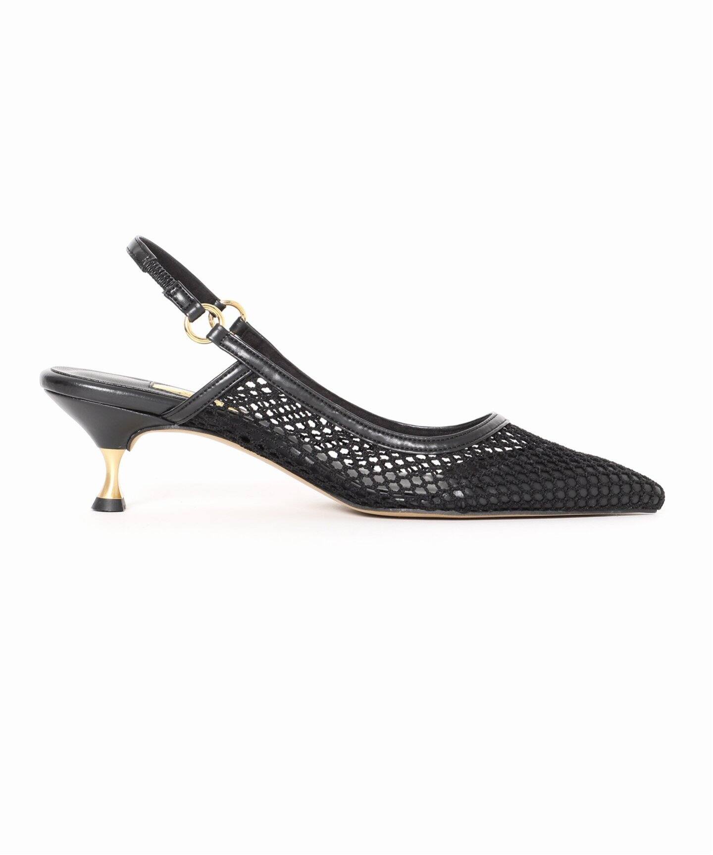 GRISE5cmポインテッドメッシュスリングバック（パンプス）｜LE TALON  