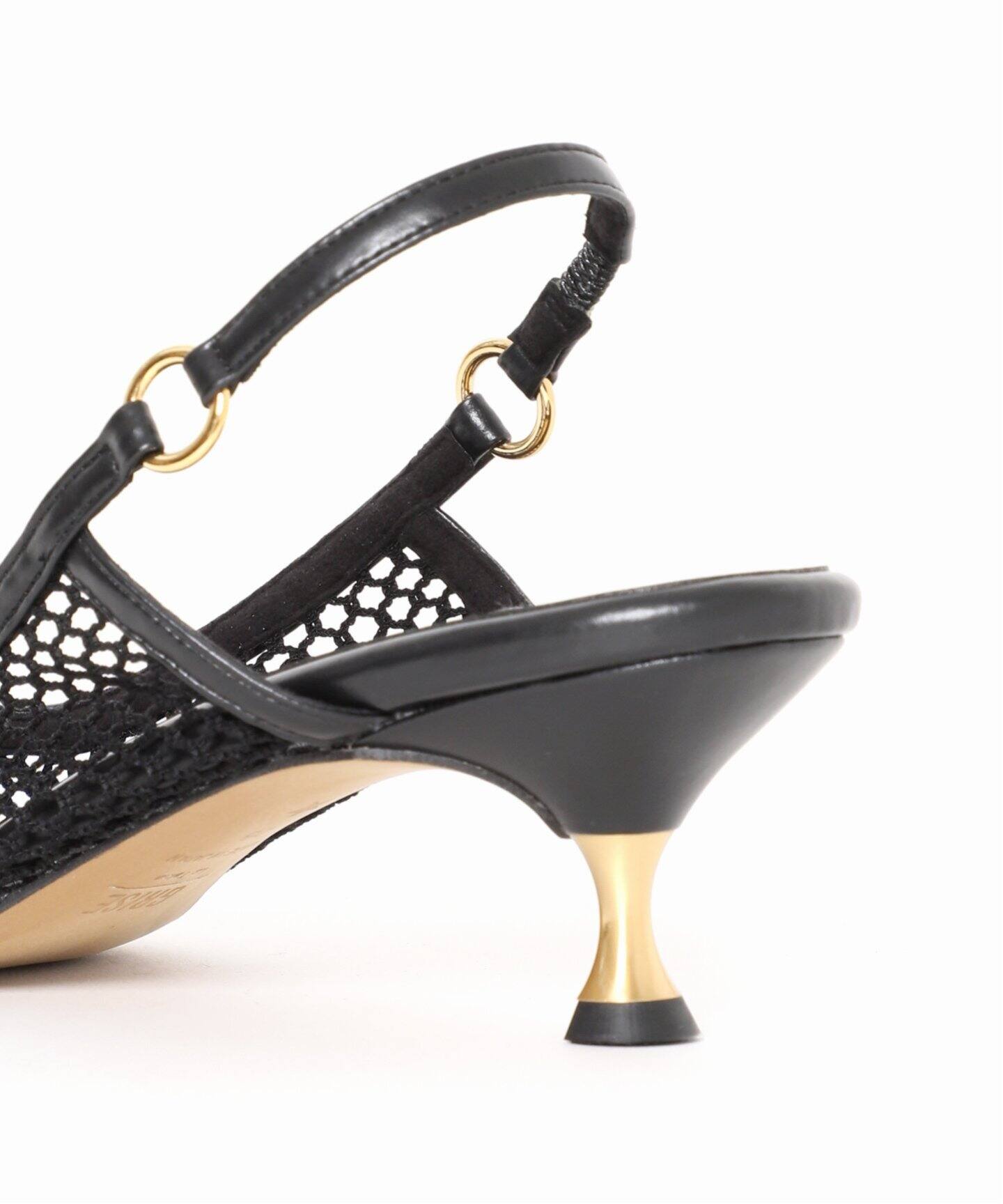 GRISE5cmポインテッドメッシュスリングバック（パンプス）｜LE TALON  