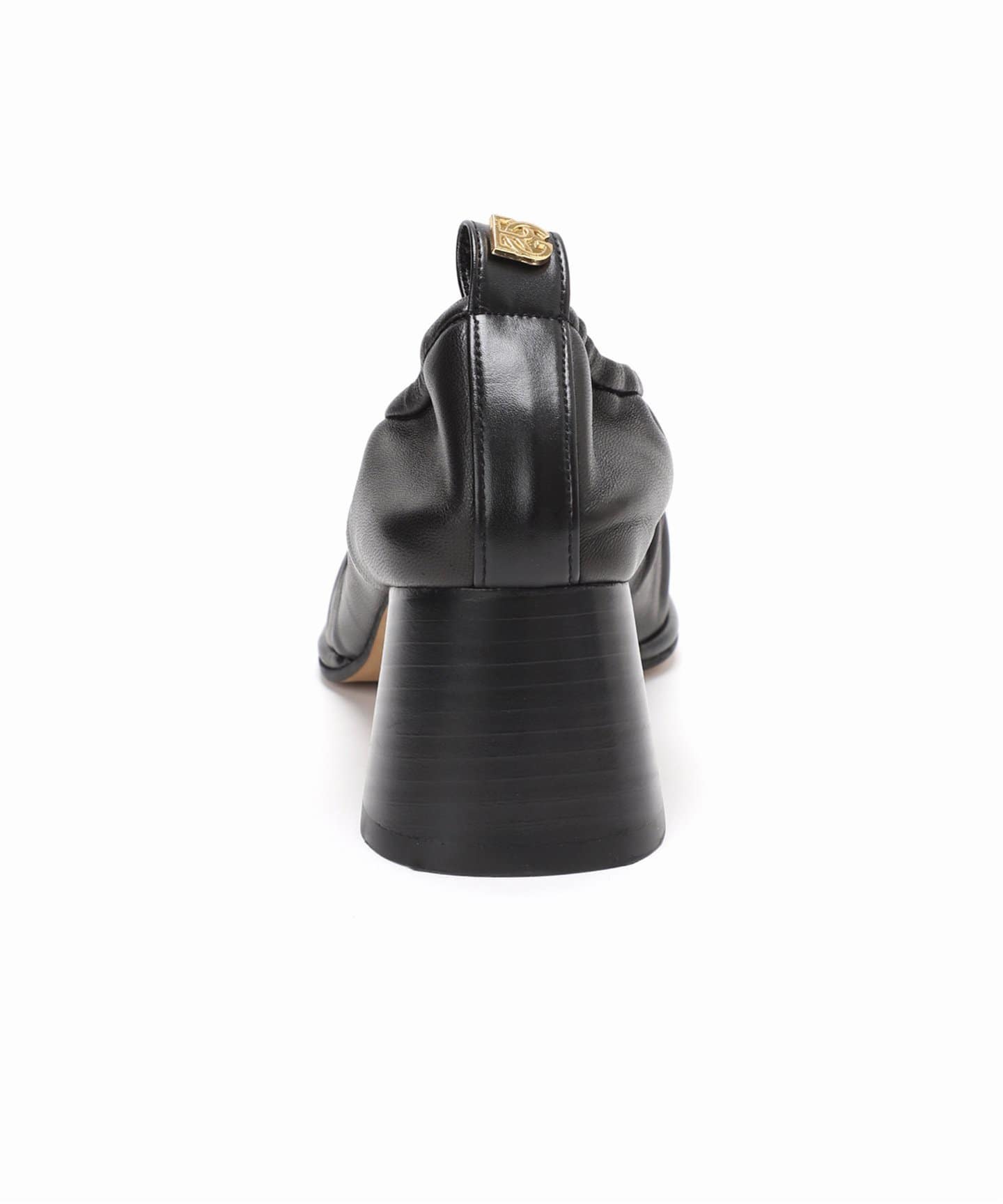 GRISE5.5cmレザーギャザーバレリーナ（パンプス）｜LE TALON（ル