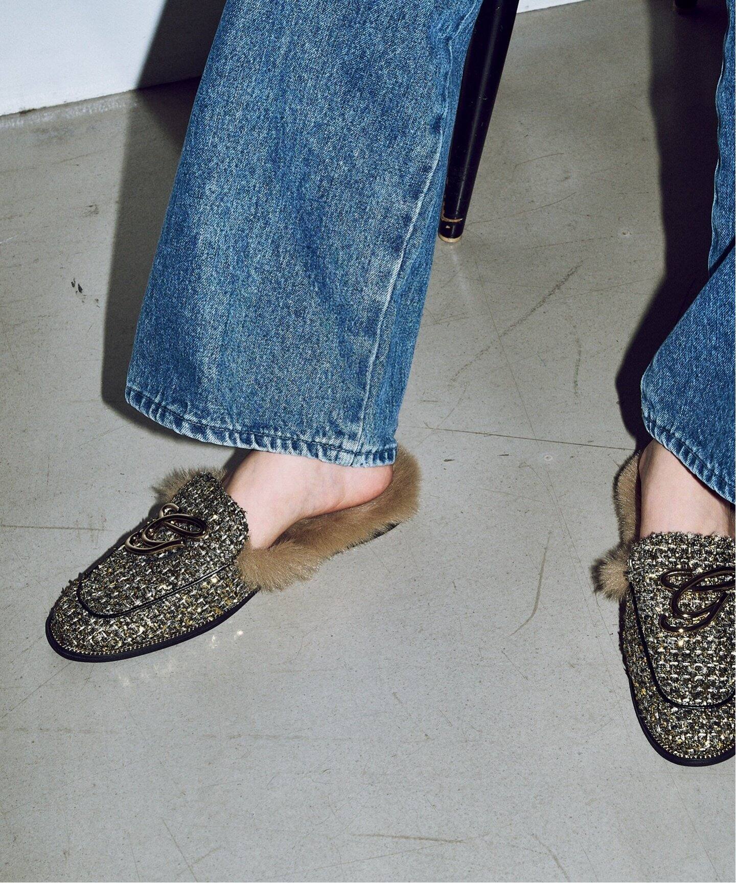 GRISEメタルモチーフスリッパ（その他シューズ）｜LE TALON（ル タロン