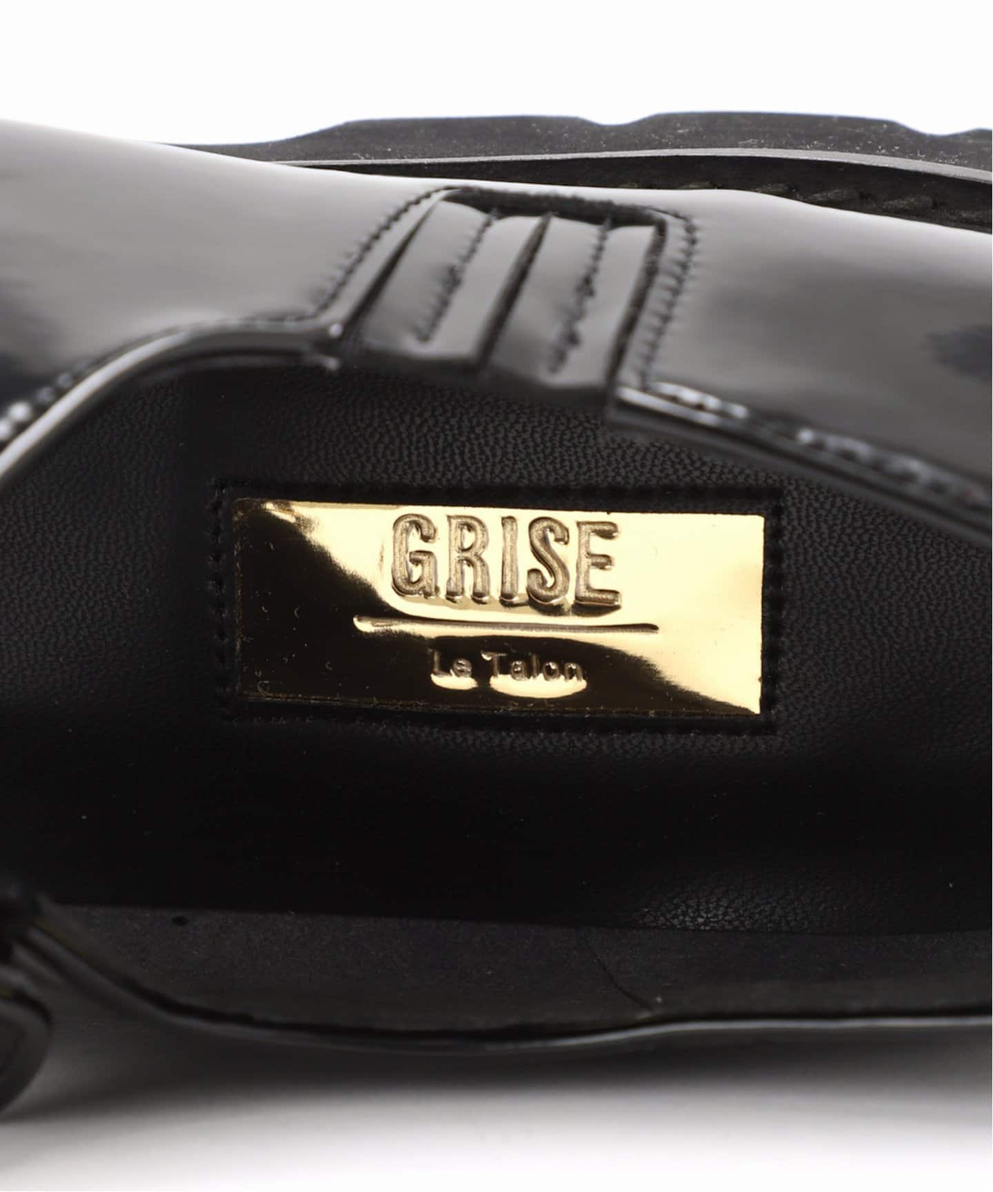 美品✨GRISE ルタロン グリーズ 厚底 ダブルベルト メリージェーン 黒 GRISEアツゾコGRダブルベルトメリージェーン（フラットシューズ