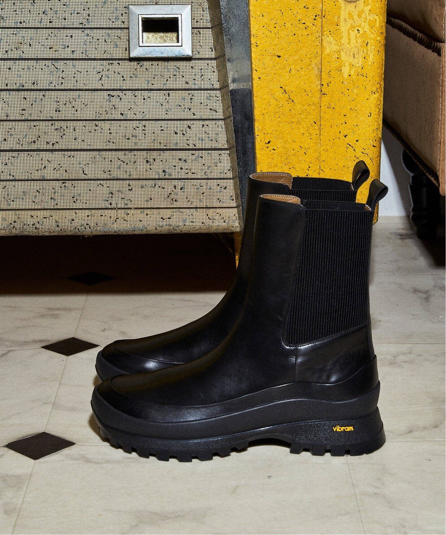 vibramブーツ （vibram/サイドゴアブーツ/29cm/ブラック/レザー//） 