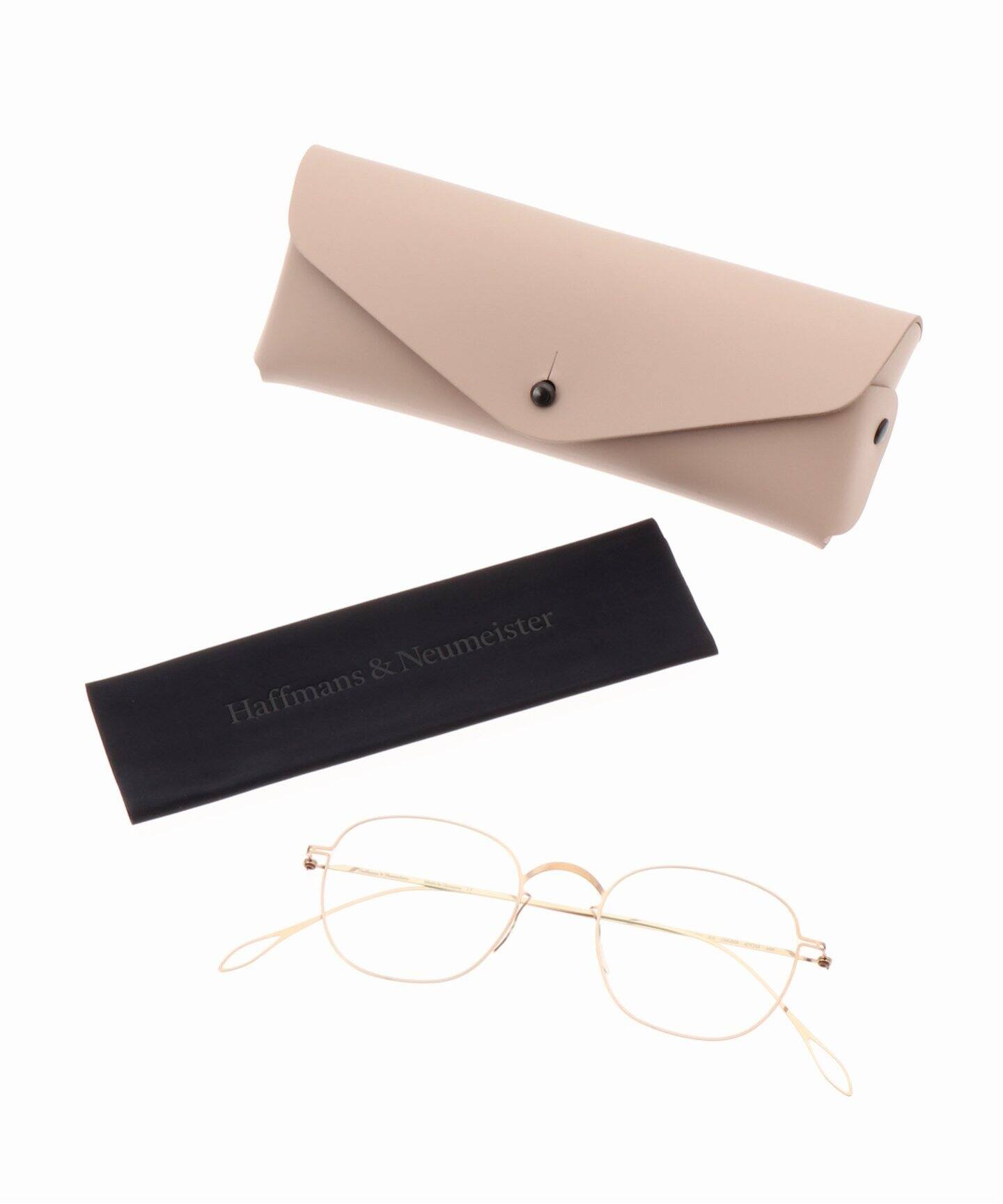 Haffmans&Neumeister】Fender-018 Champagne/Clear Optical（メガネ 