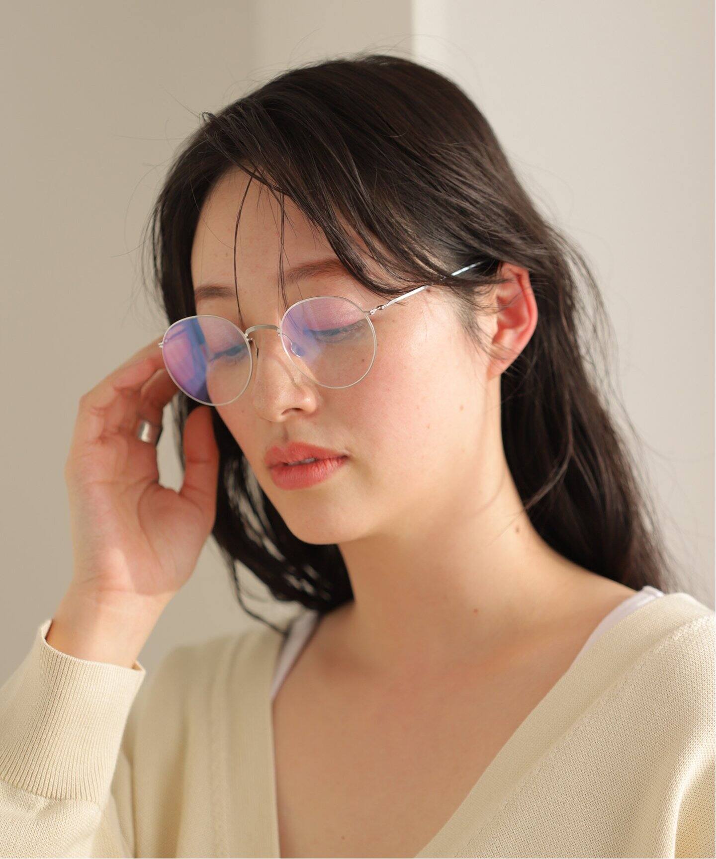 Haffmans&Neumeister/】Playfair-001 Silver/Clear（メガネ 