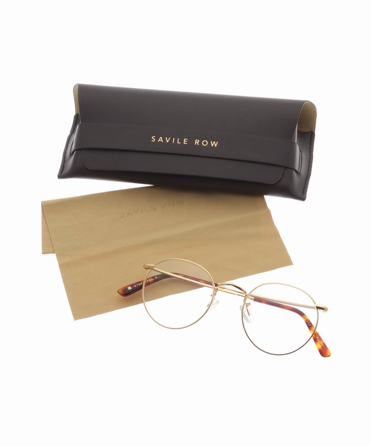 SAVILE ROW / サヴィルロウ】PANTO 47-20-145 GOLD（メガネ  