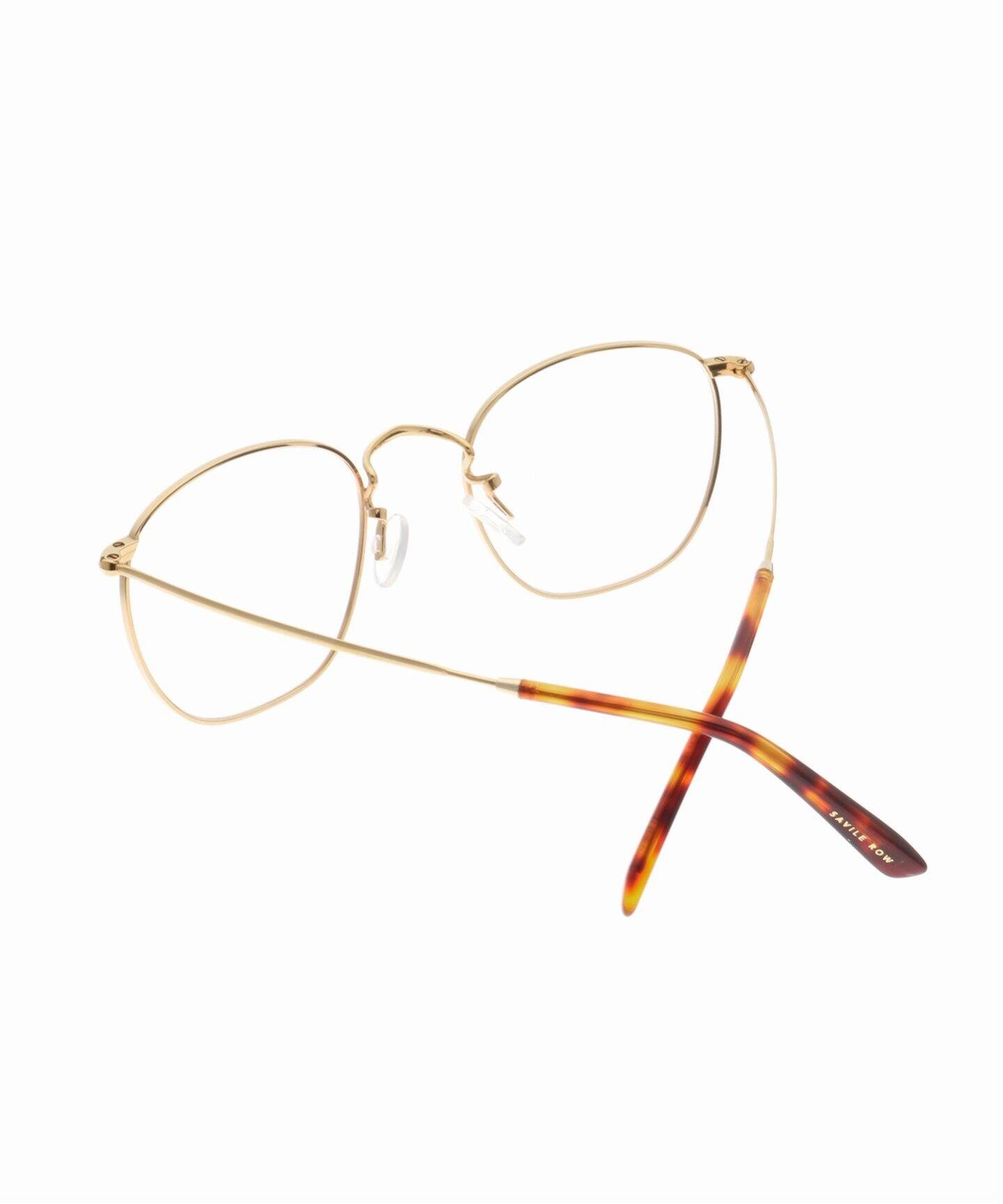 SAVILE ROW / サヴィルロウ】QUADRA 50-20-145 GOLD optical（メガネ