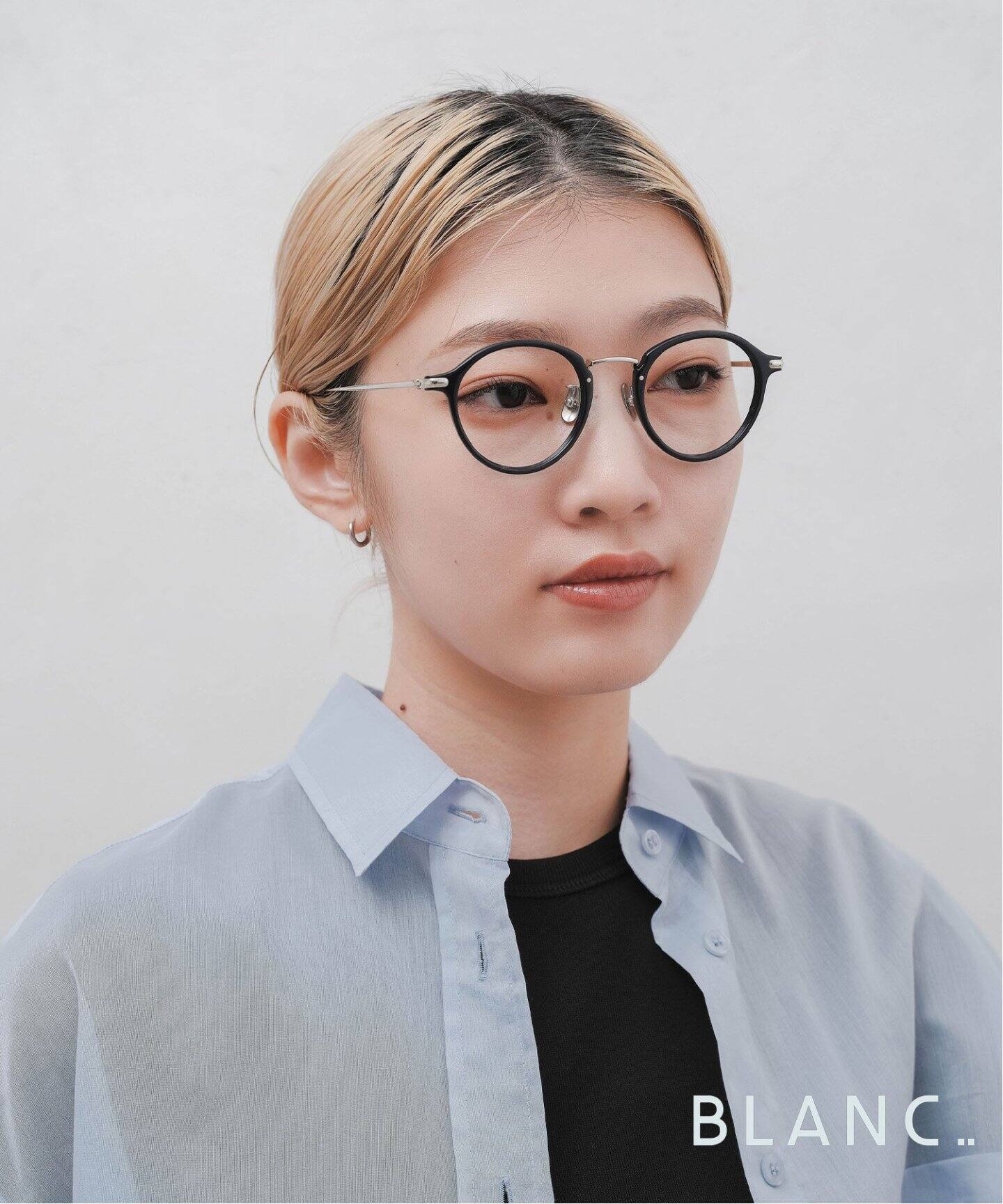 BLANC../ブラン】別注 ET002 NAVY ex Optical（メガネ）｜EYETHINK 