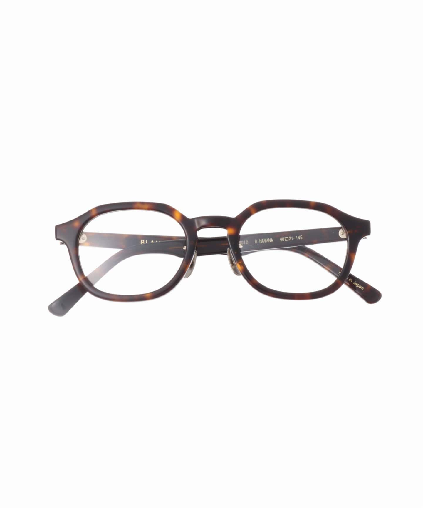 【稀少美品】 BLANC BM012 HAVANA M.BRN 付属品セット BLANC../ブラン】別注 BM012 D.HAVANA ex Optical（メガネ