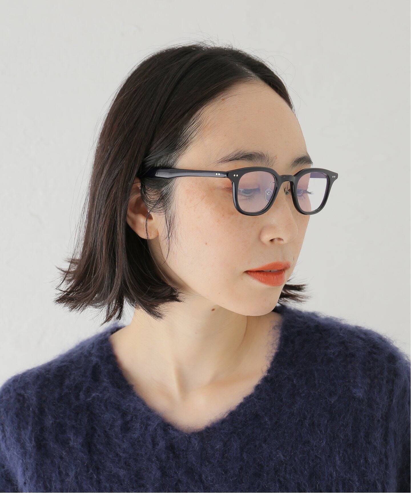 t*t様 【最終値下げ】i.enomoto(アイエノモト)　IE017　ネイビー I.ENOMOTO/アイ.エノモト】別注 I.ENOMOTO IE017 8 ex Optical（メガネ