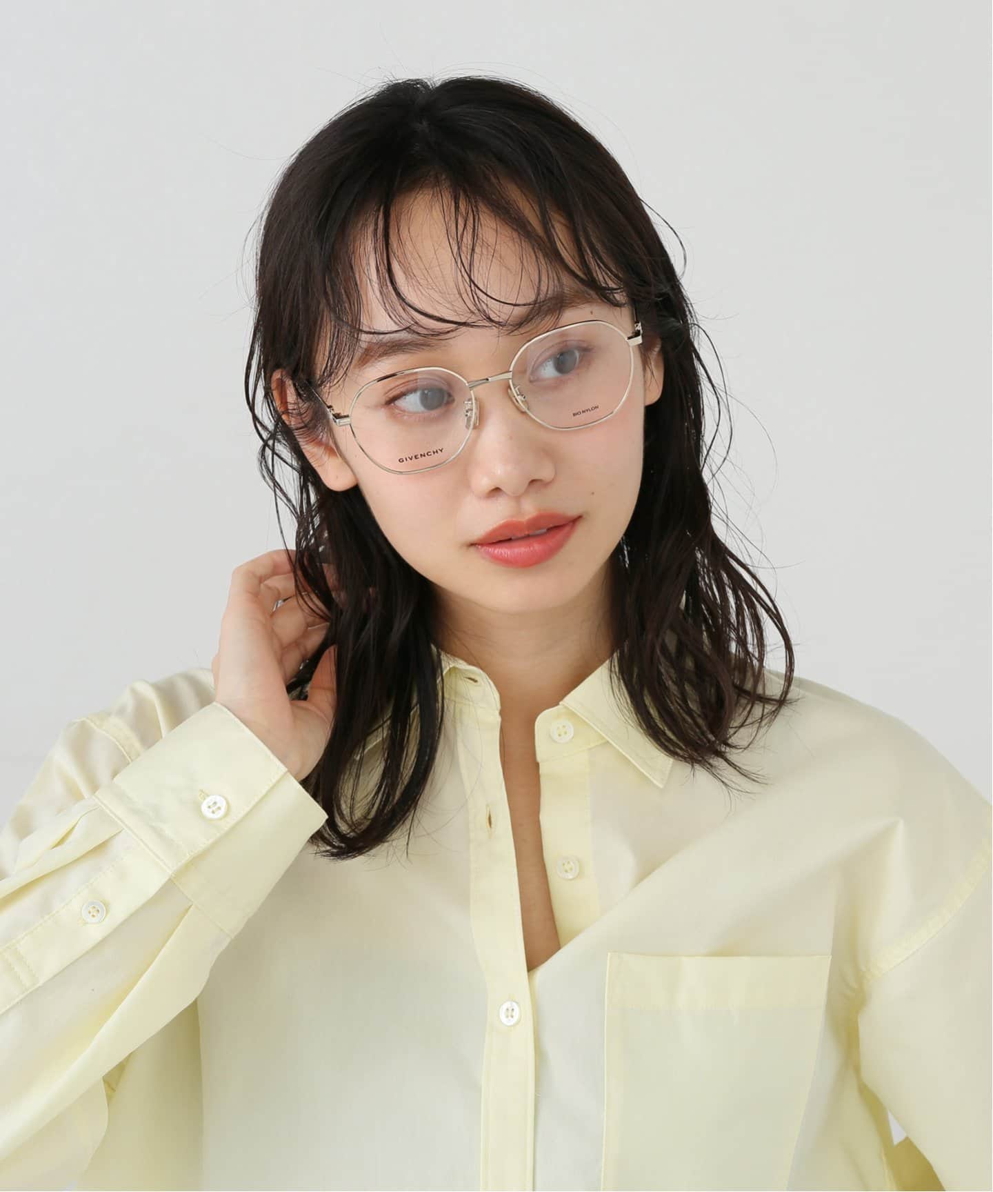 【関税込み】Givenchy シルバー ラウンドメガネ GIVENCHY メガネ ジバンシー 眼鏡 gv0108 j5g ジバンシイ