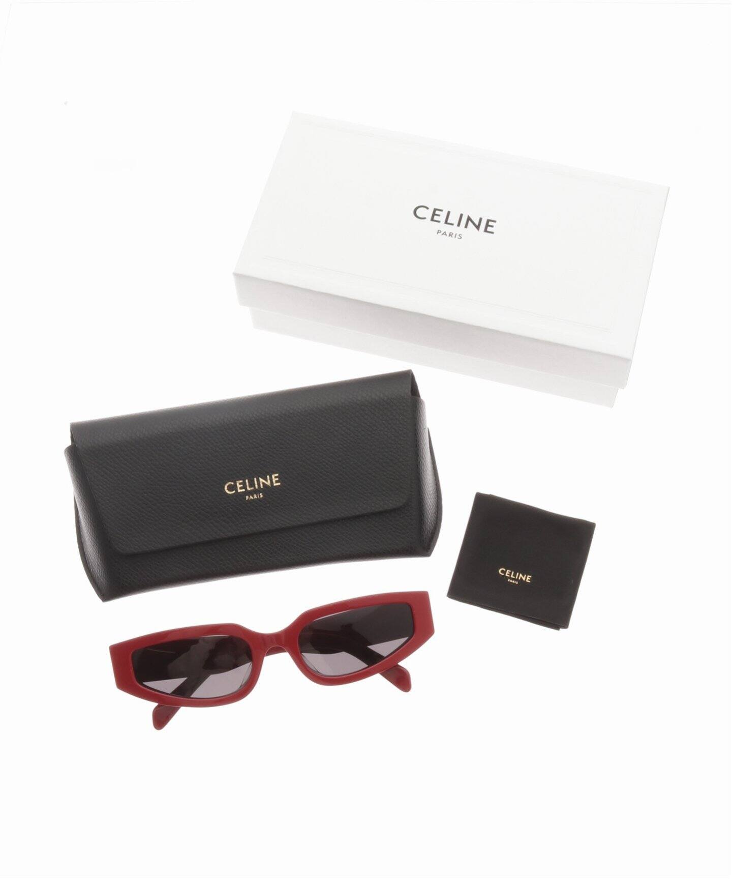 新品】CELINE PARIS セリーヌ サングラス ありがた メガネ ユニセックス 黒 