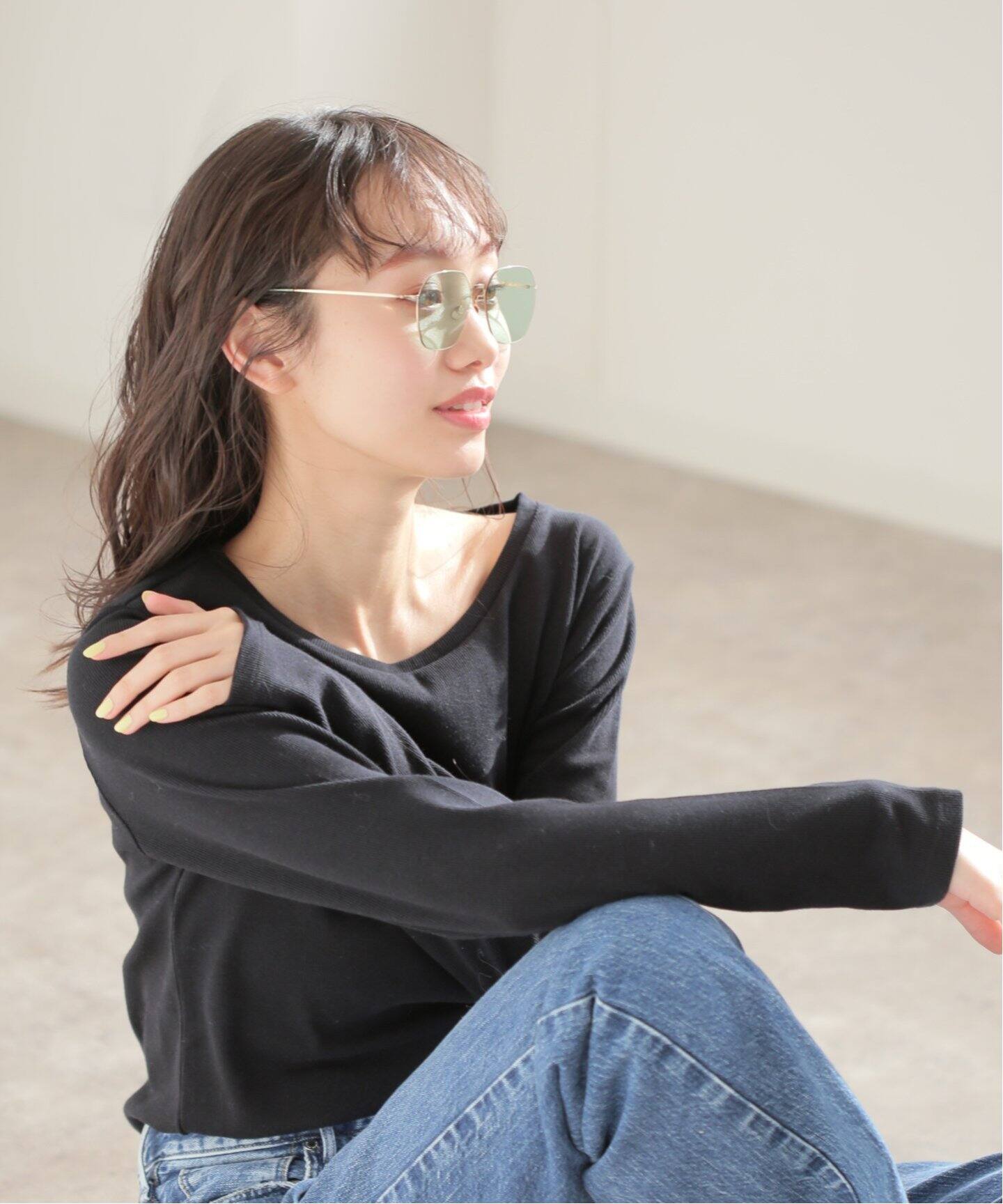 Haffmans&Neumeister】Onyx-018FI Champagne/FirJade Sunglasses 