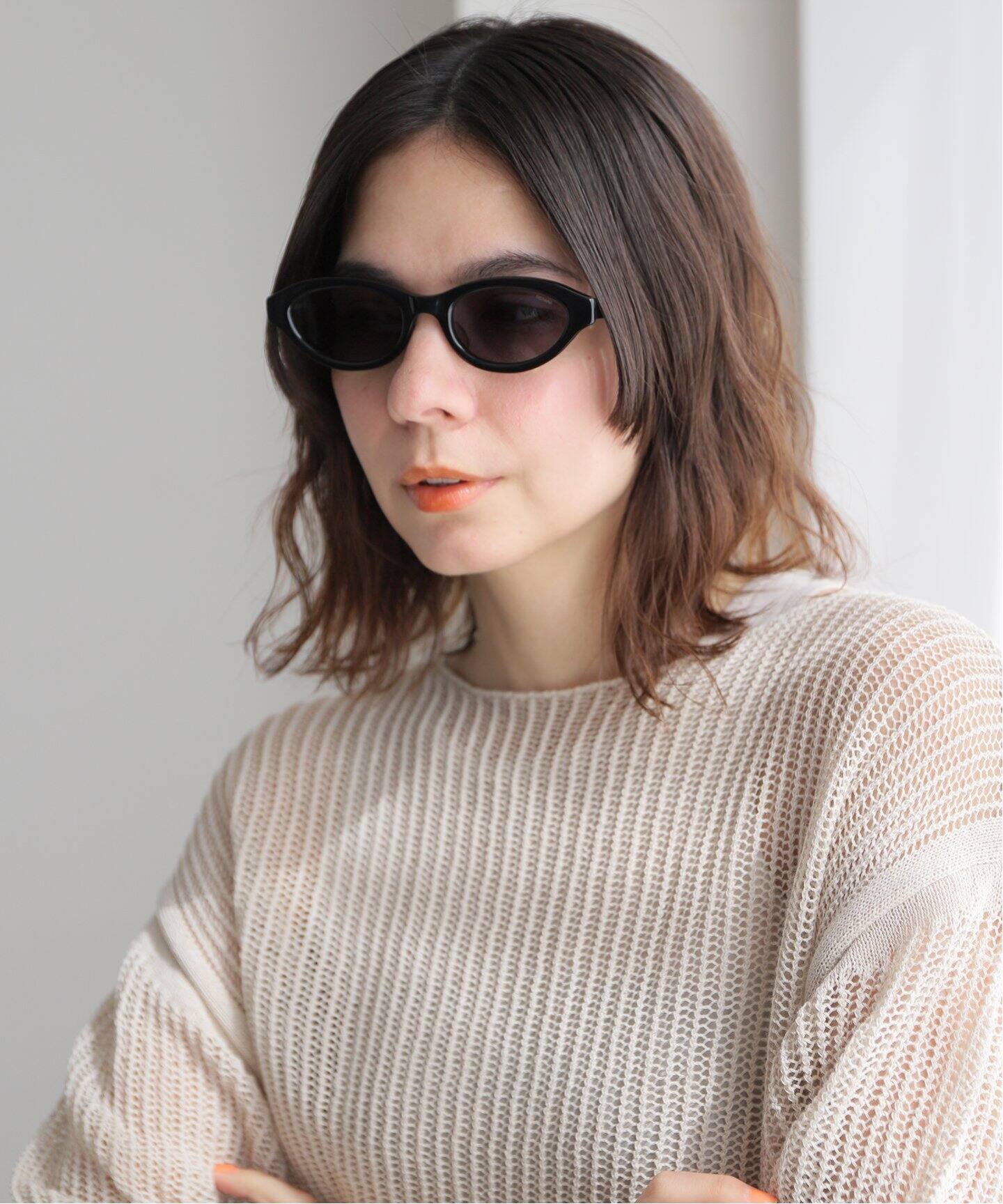 FETICO x BLANC.. / フェティコ x ブラン】OVAL-FRAME SUNGLASSES 
